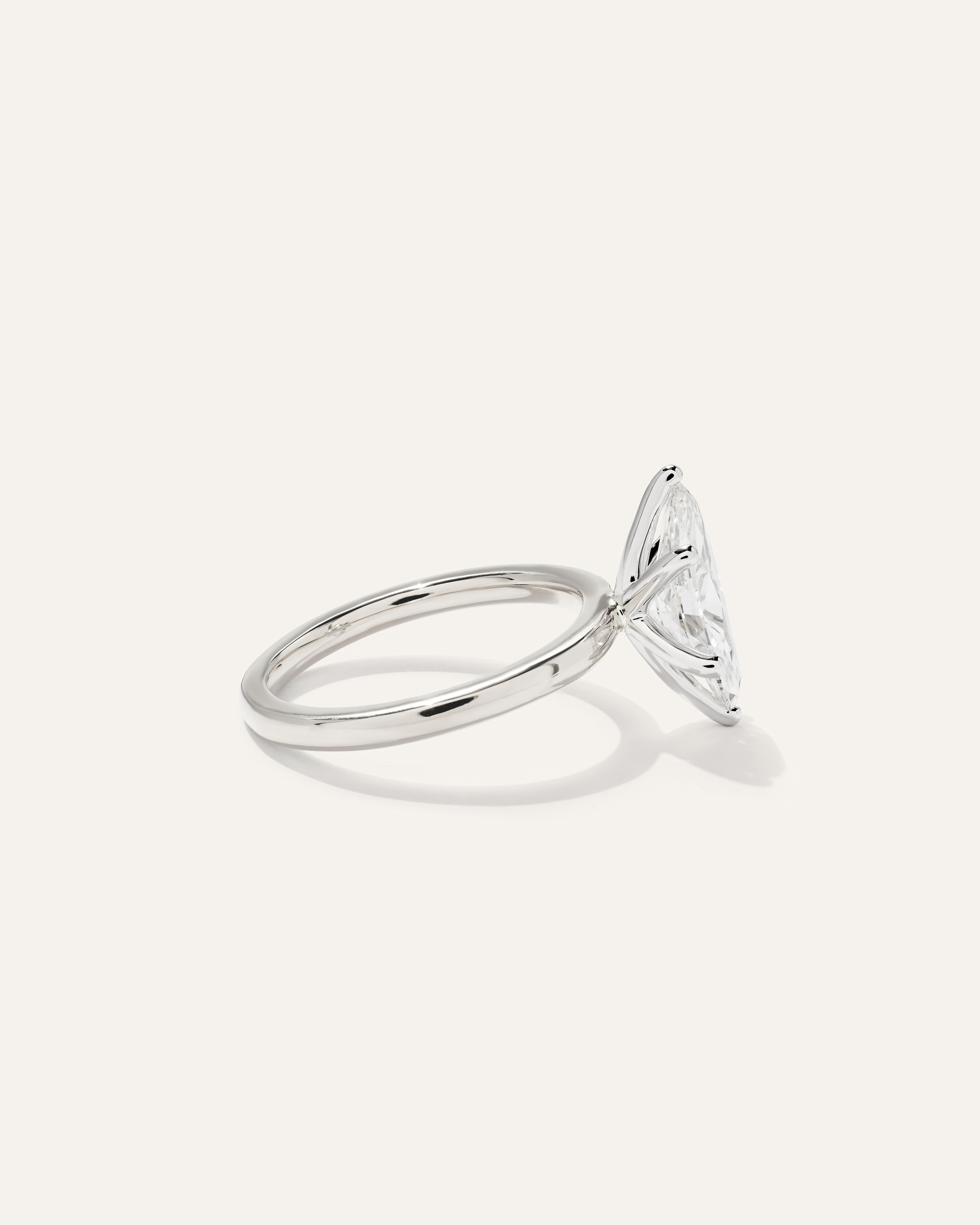 Lab Grown Diamond Marquise Comfort Fit Engagement Ring - 2ct — Image 10
