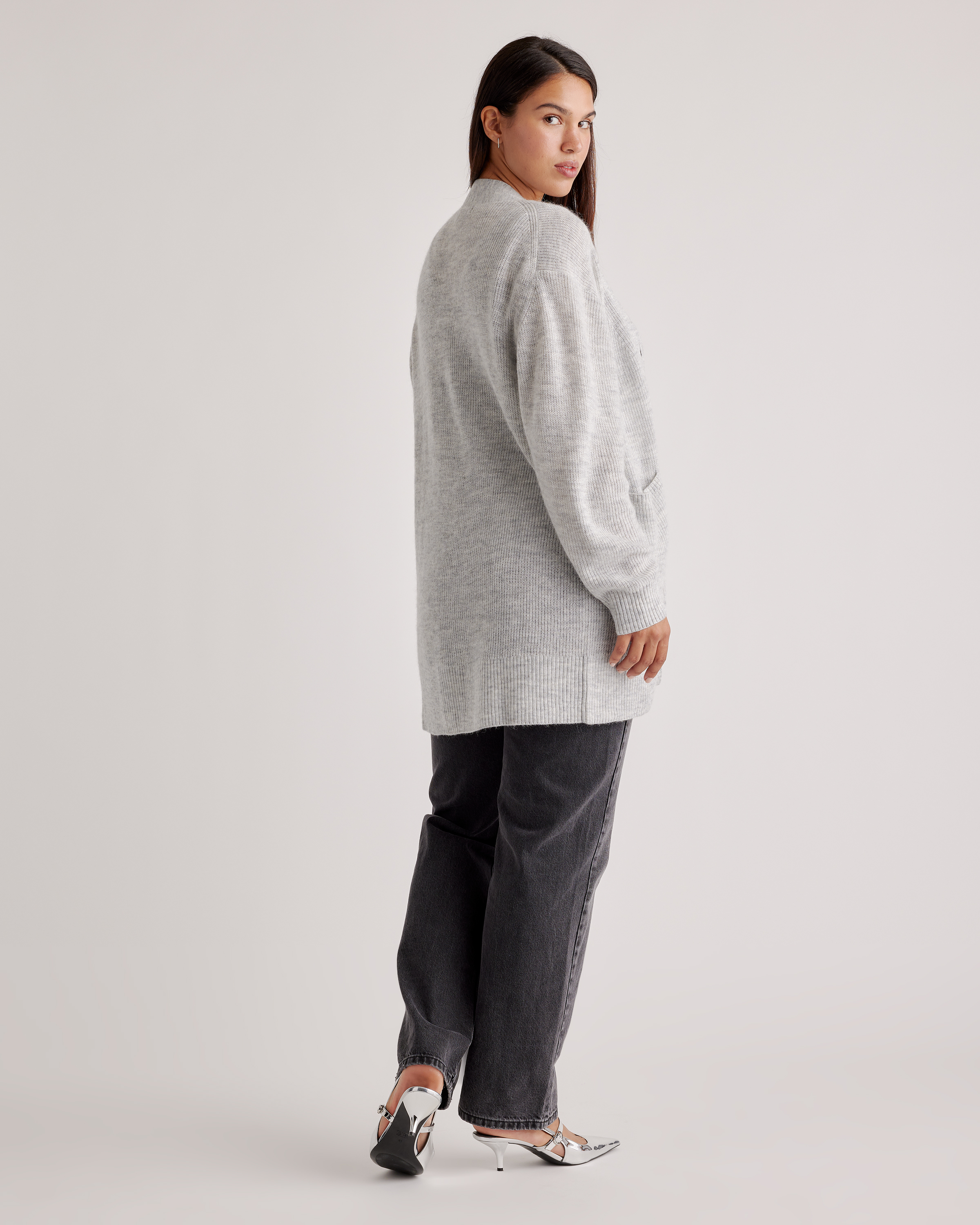 Baby Alpaca-Wool Oversized Cardigan — Image 5