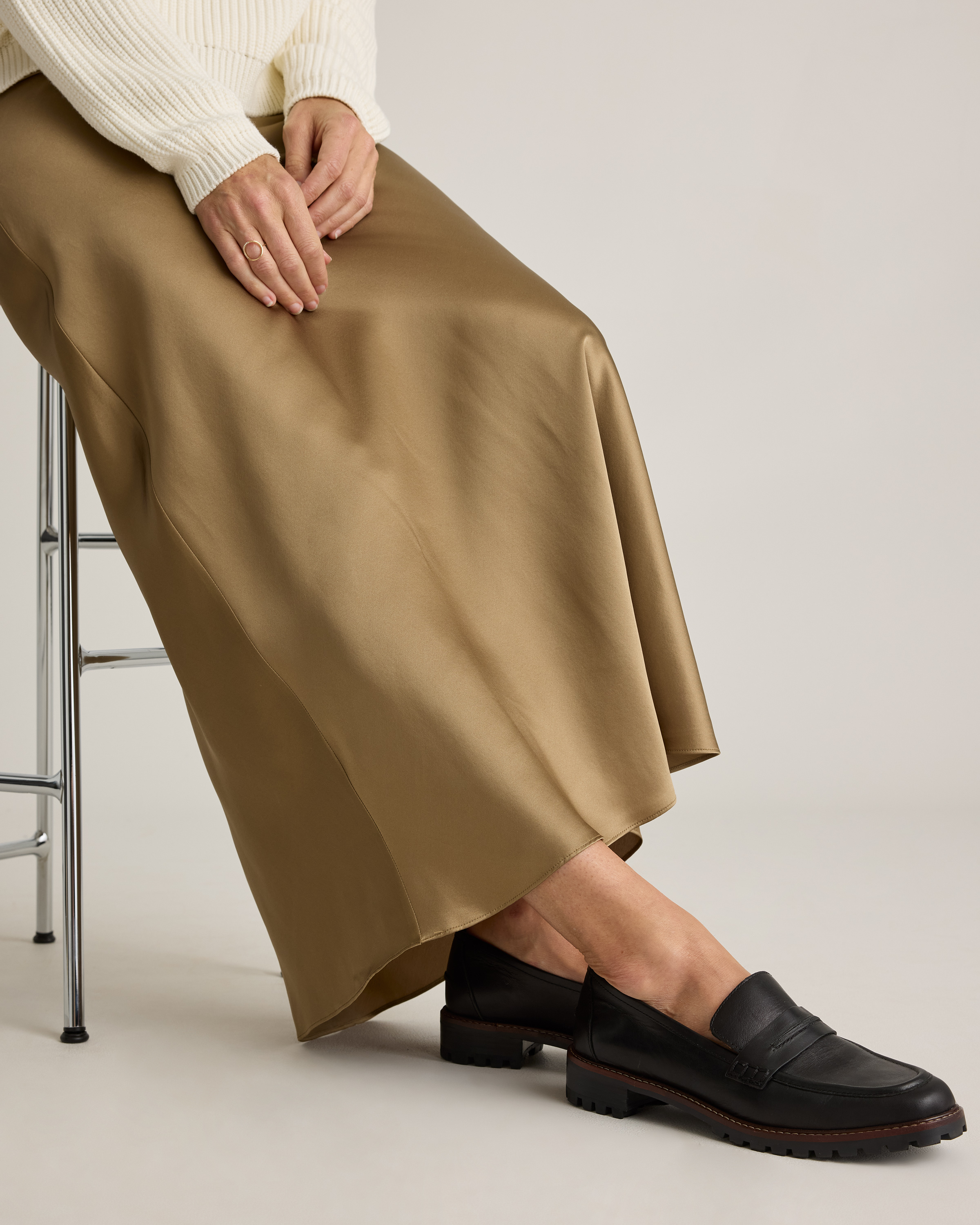 100% Washable Silk Maxi Skirt — Image 19