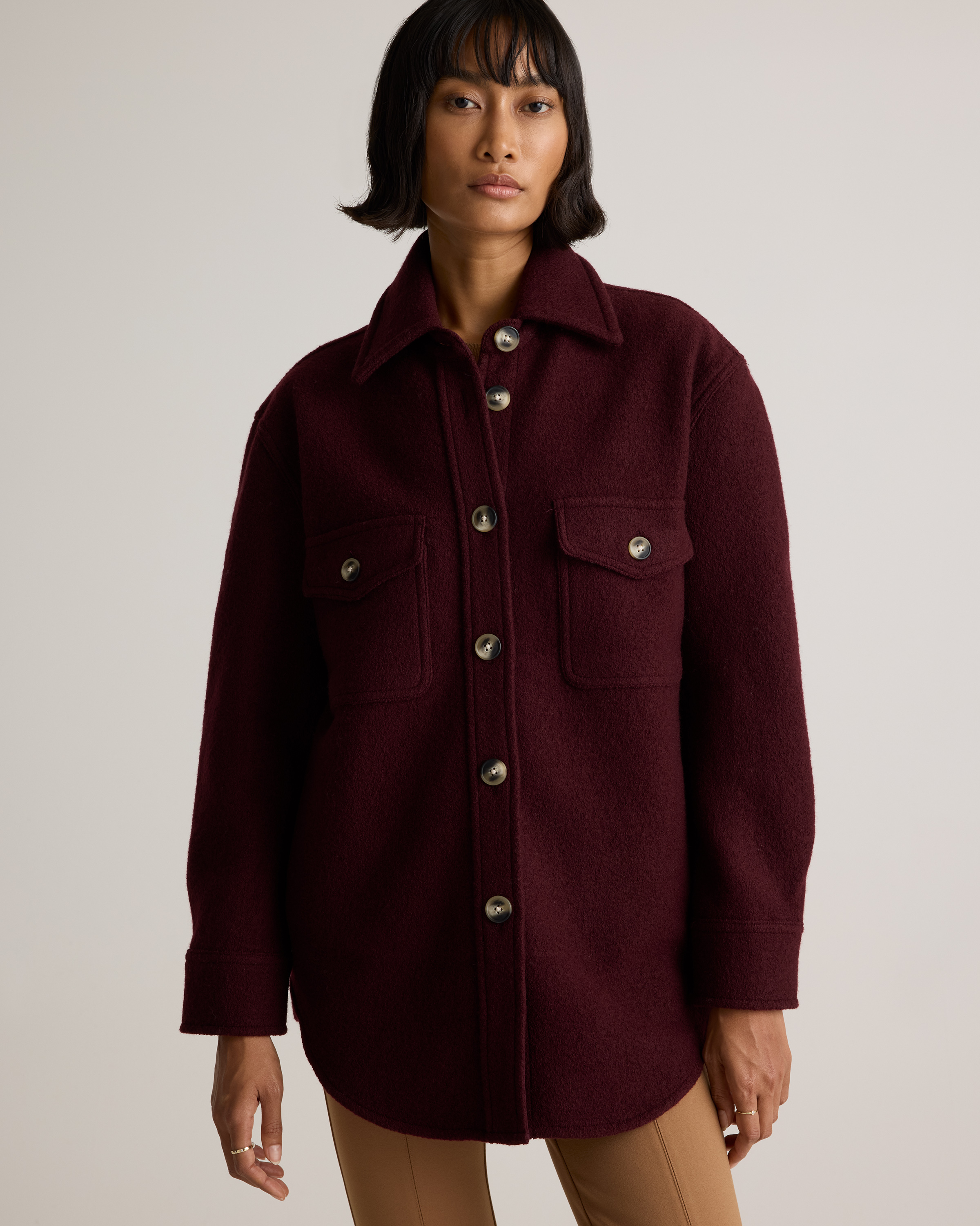 100% Merino Wool Shirt Jacket — Image 17