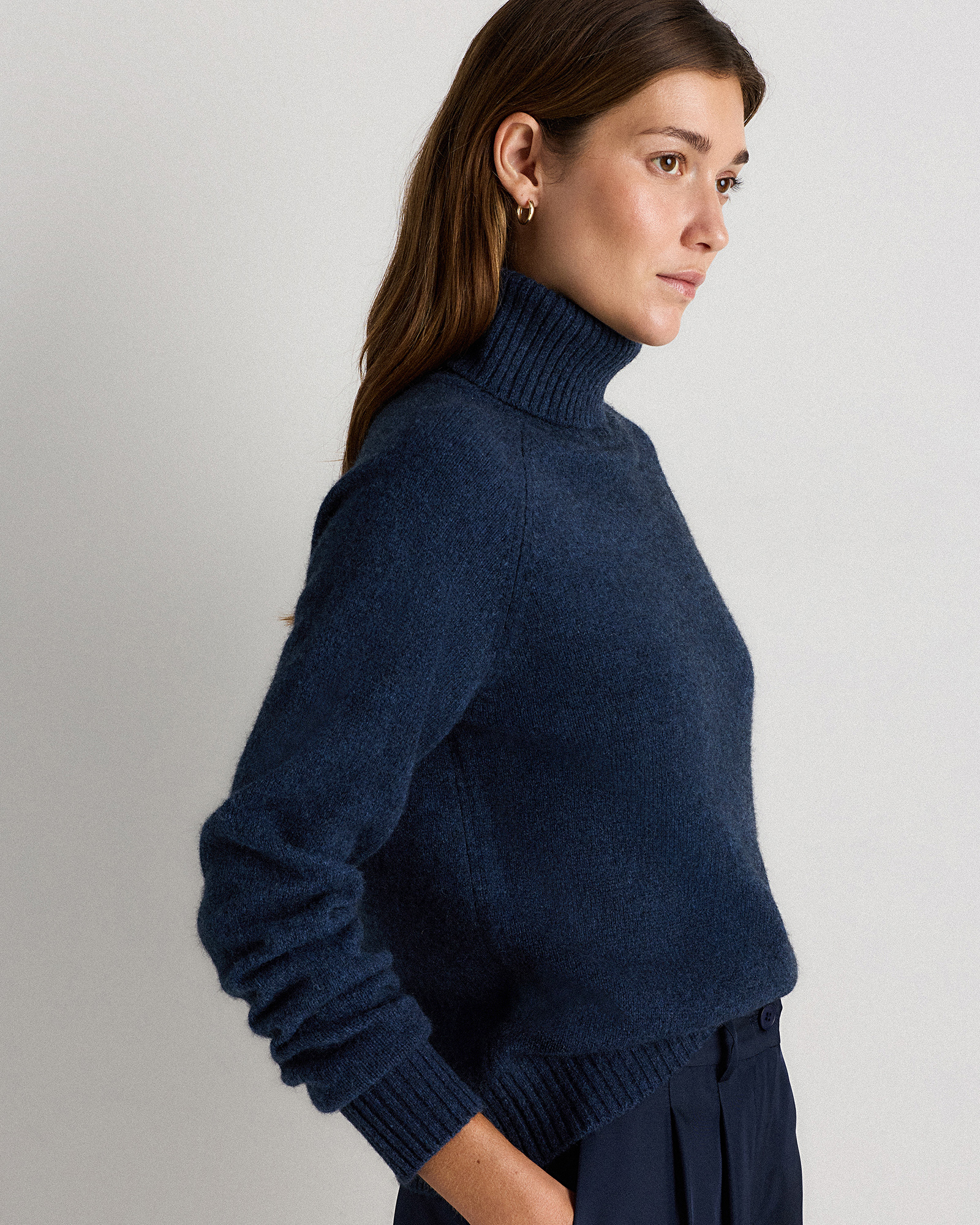 100% Yak Wool Turtleneck Sweater — Image 8