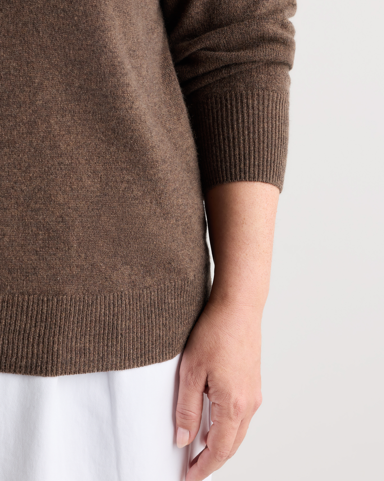 Mongolian Cashmere Boatneck Sweater — Image 5