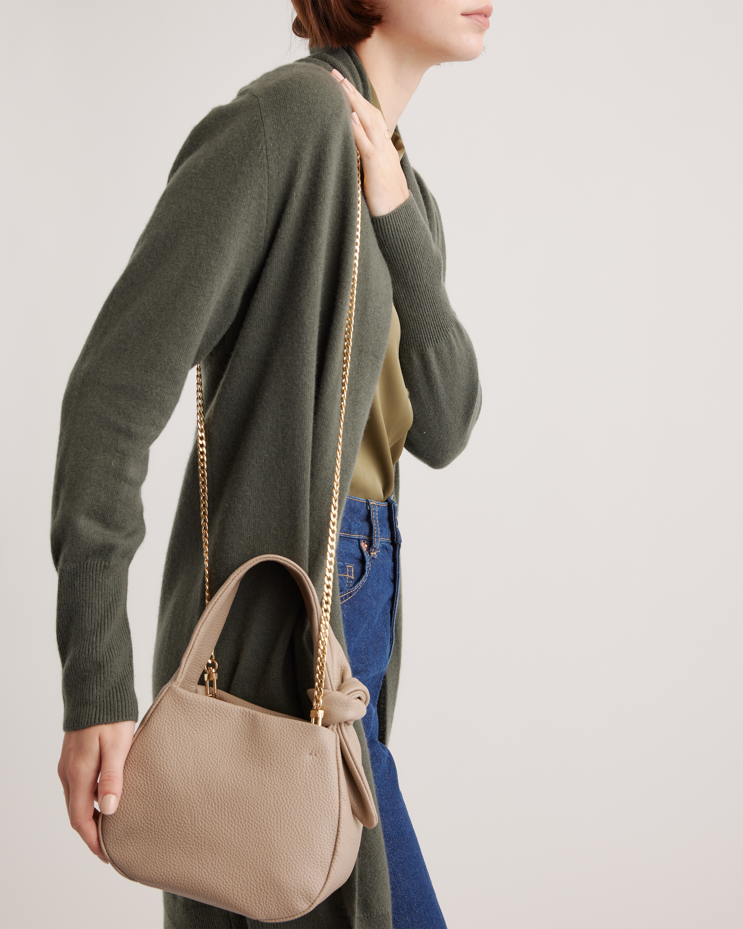 Italian Leather Mini Bow Bag — Image 5