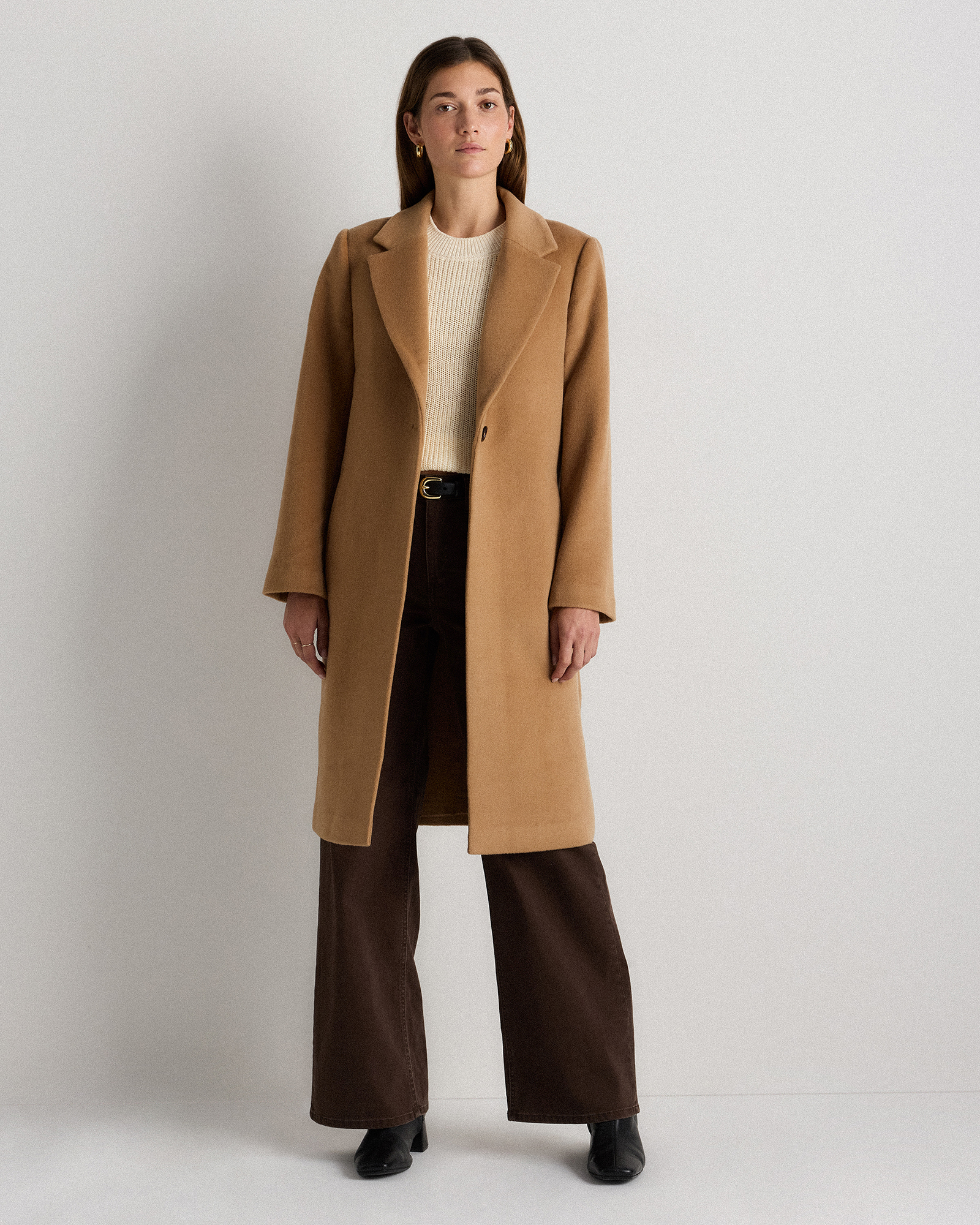 Wool Cashmere Classic Single-Breasted Coat — Image 12