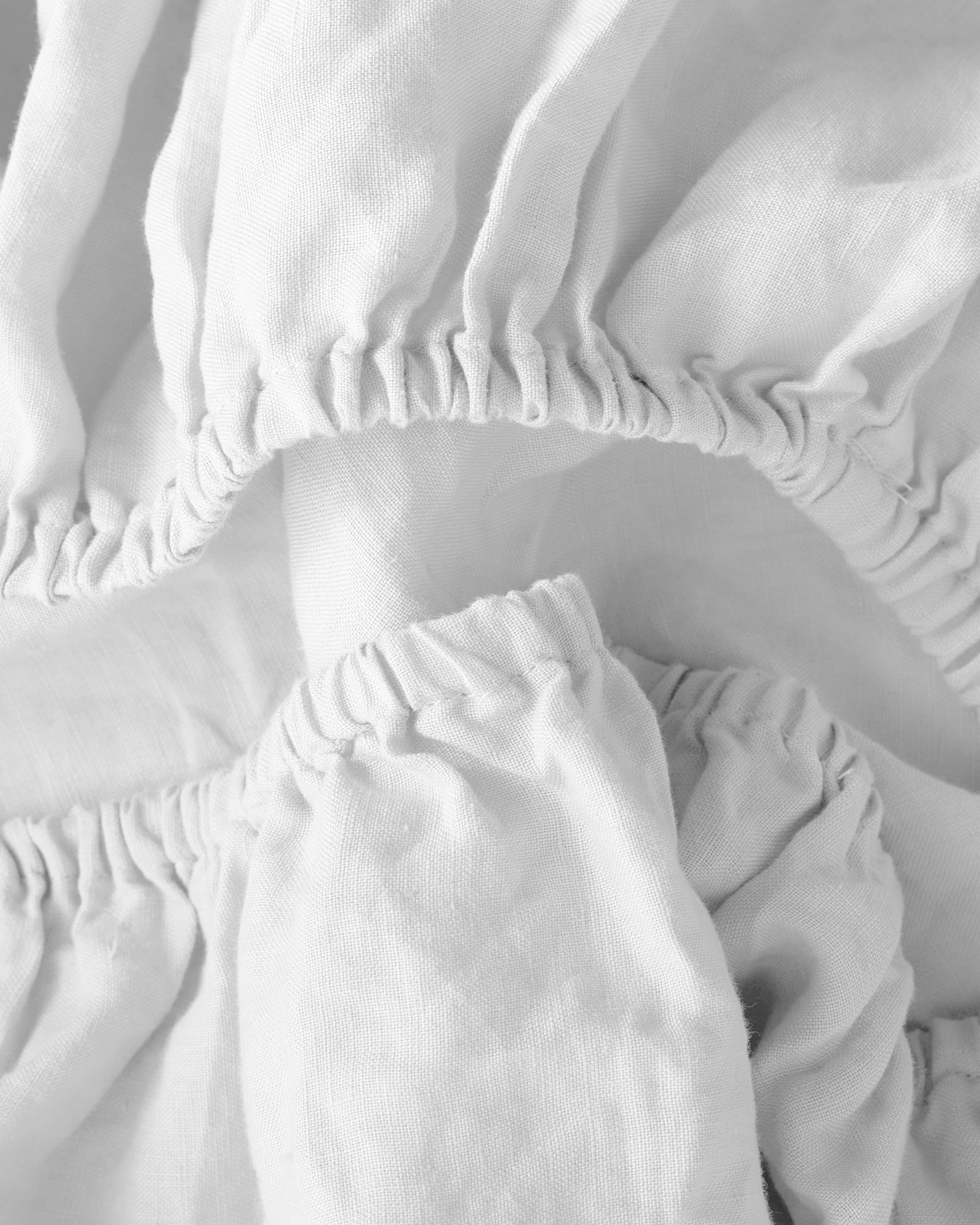 European Linen Fitted Crib Sheet — Image 7