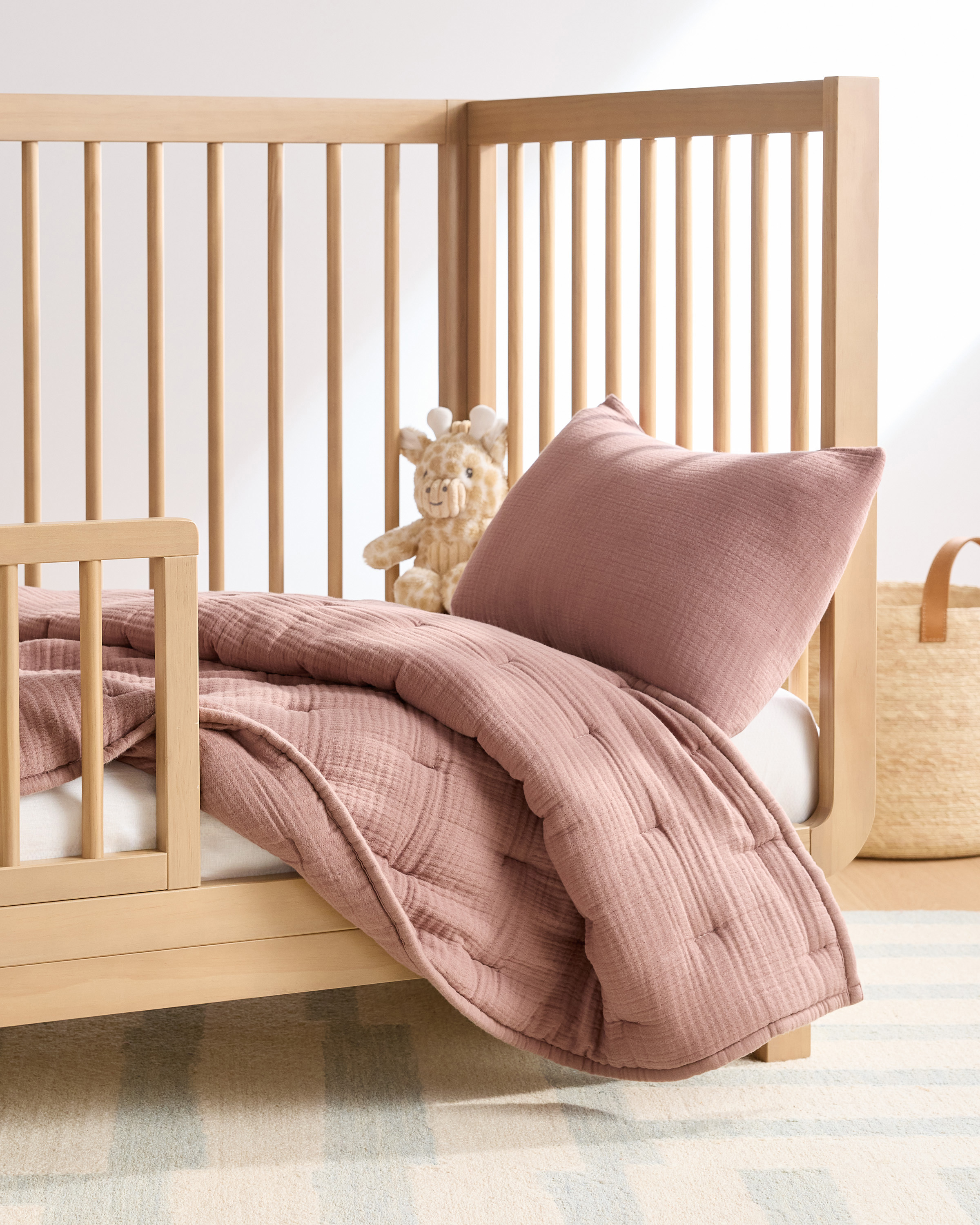 Organic Cotton Gauze Toddler Quilt — Image 7