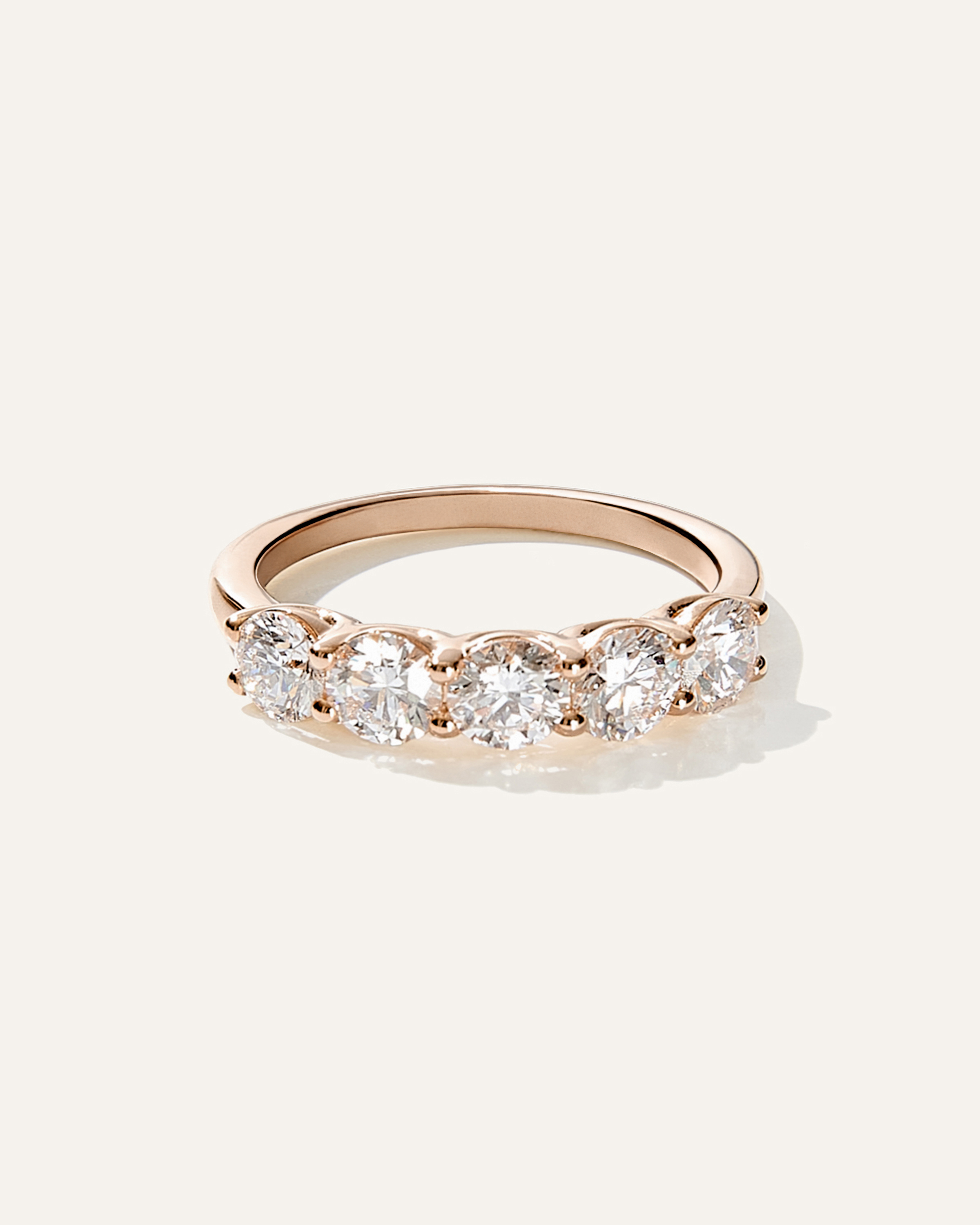 Lab Grown Diamond Five Stone Band — Image 10