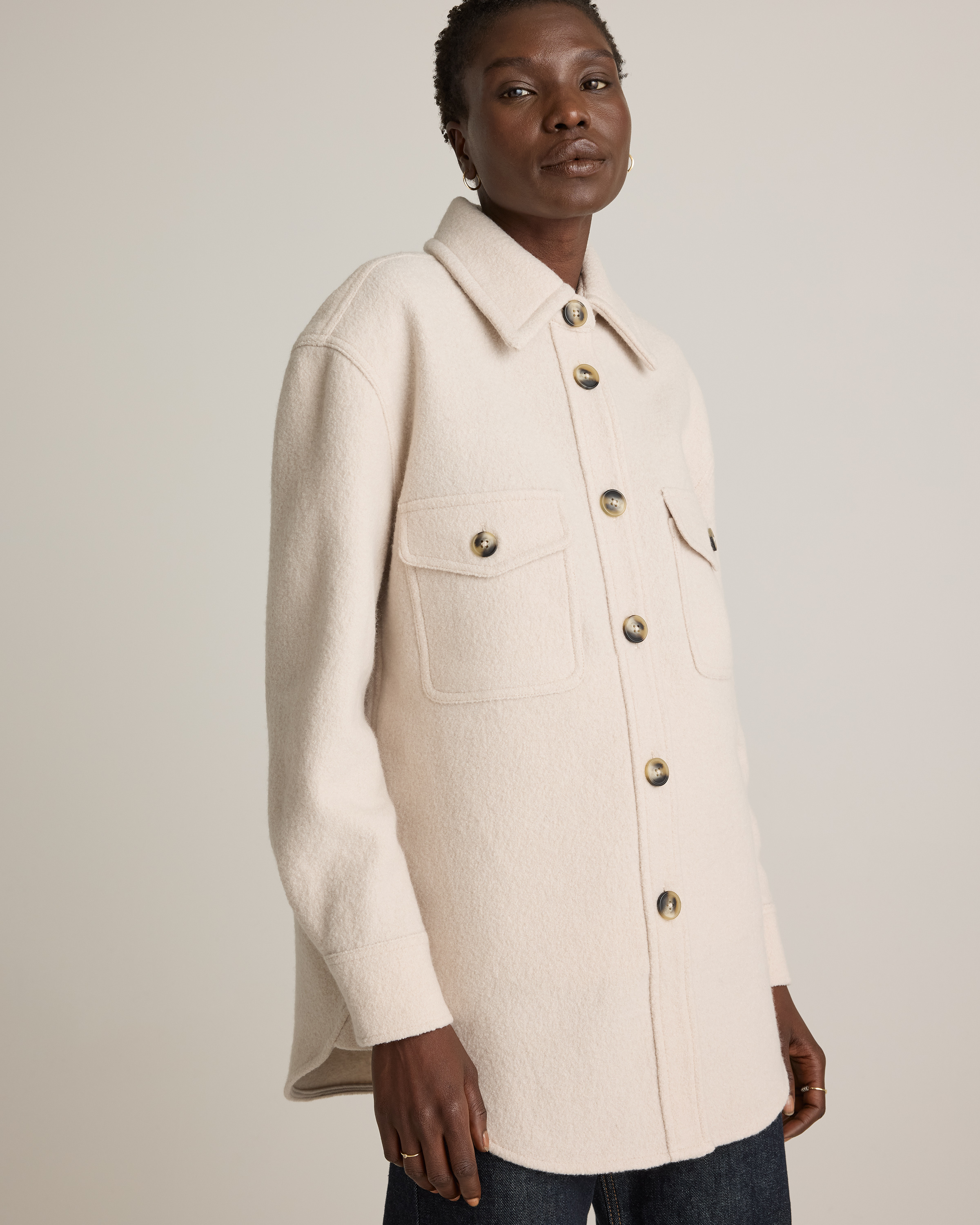 100% Merino Wool Shirt Jacket — Image 21