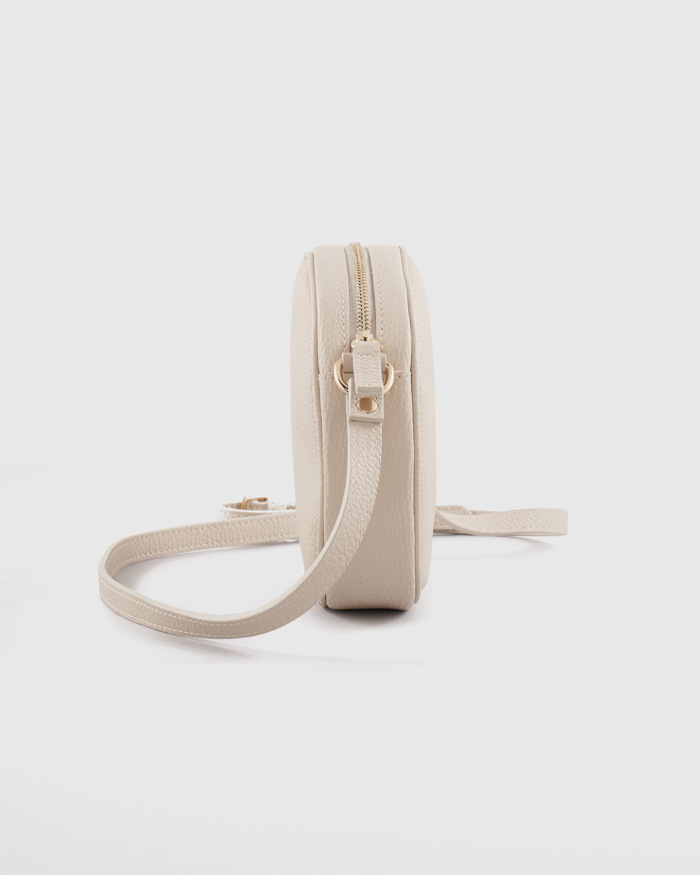 Italian Leather Circle Crossbody Bag — Image 15