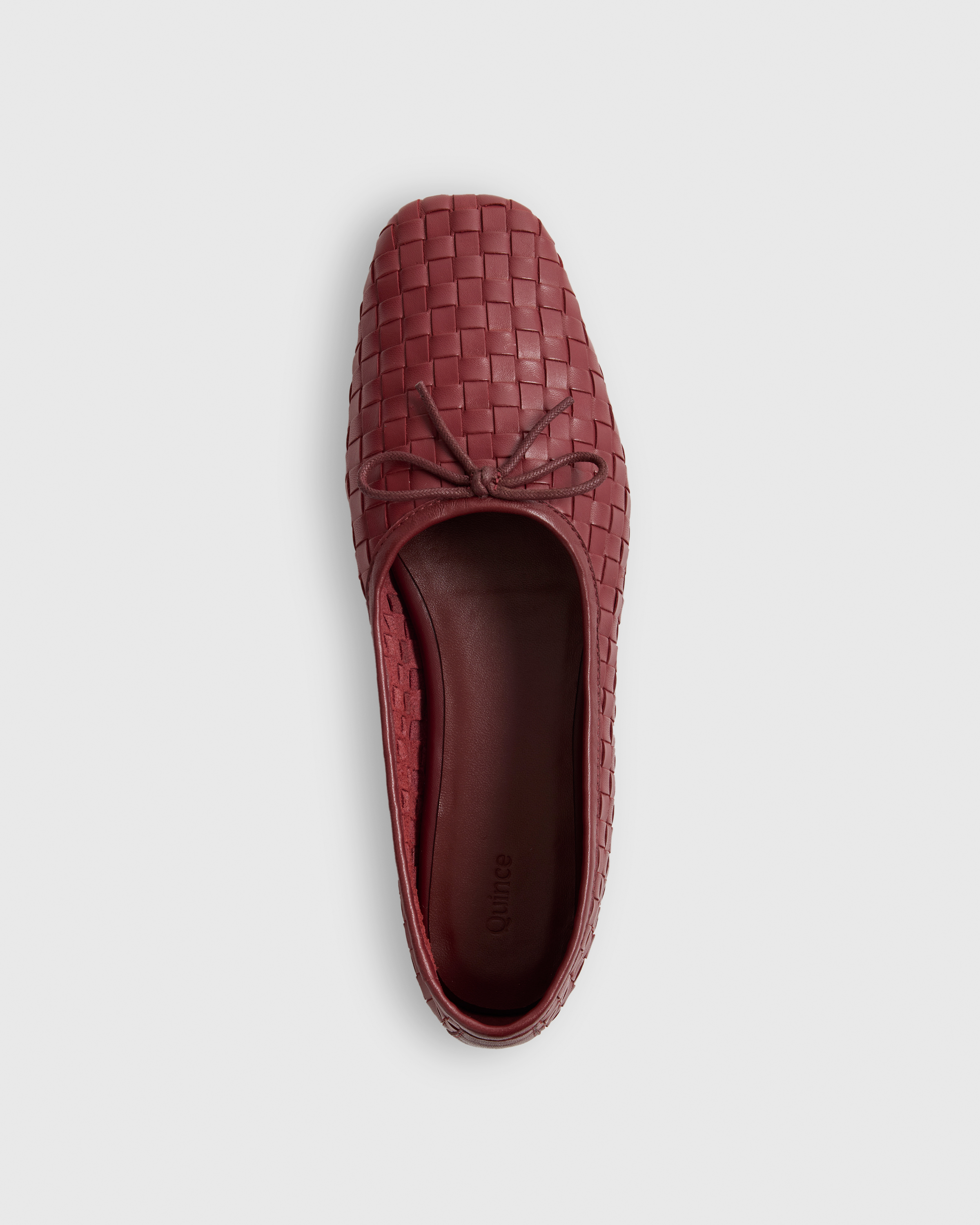 Italian Leather Handwoven Square Toe Ballet Flat — Image 9
