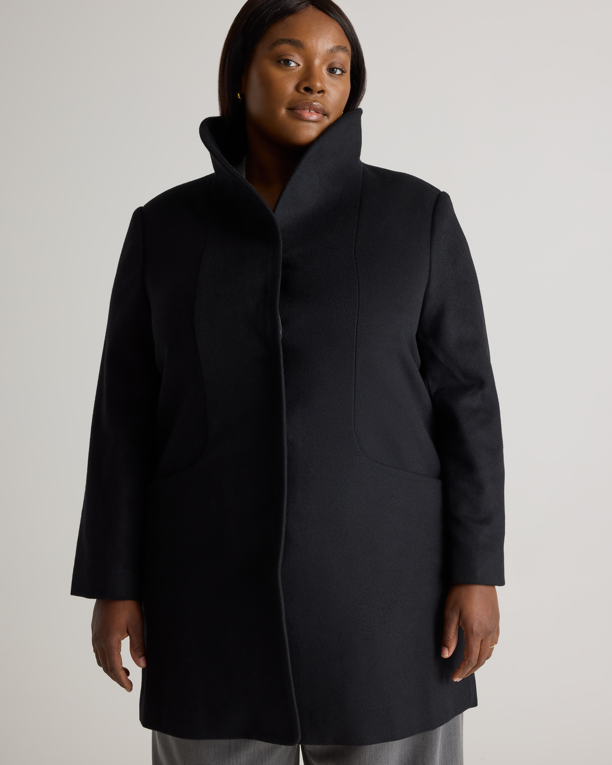Italian Wool Cocoon Coat — Image 18