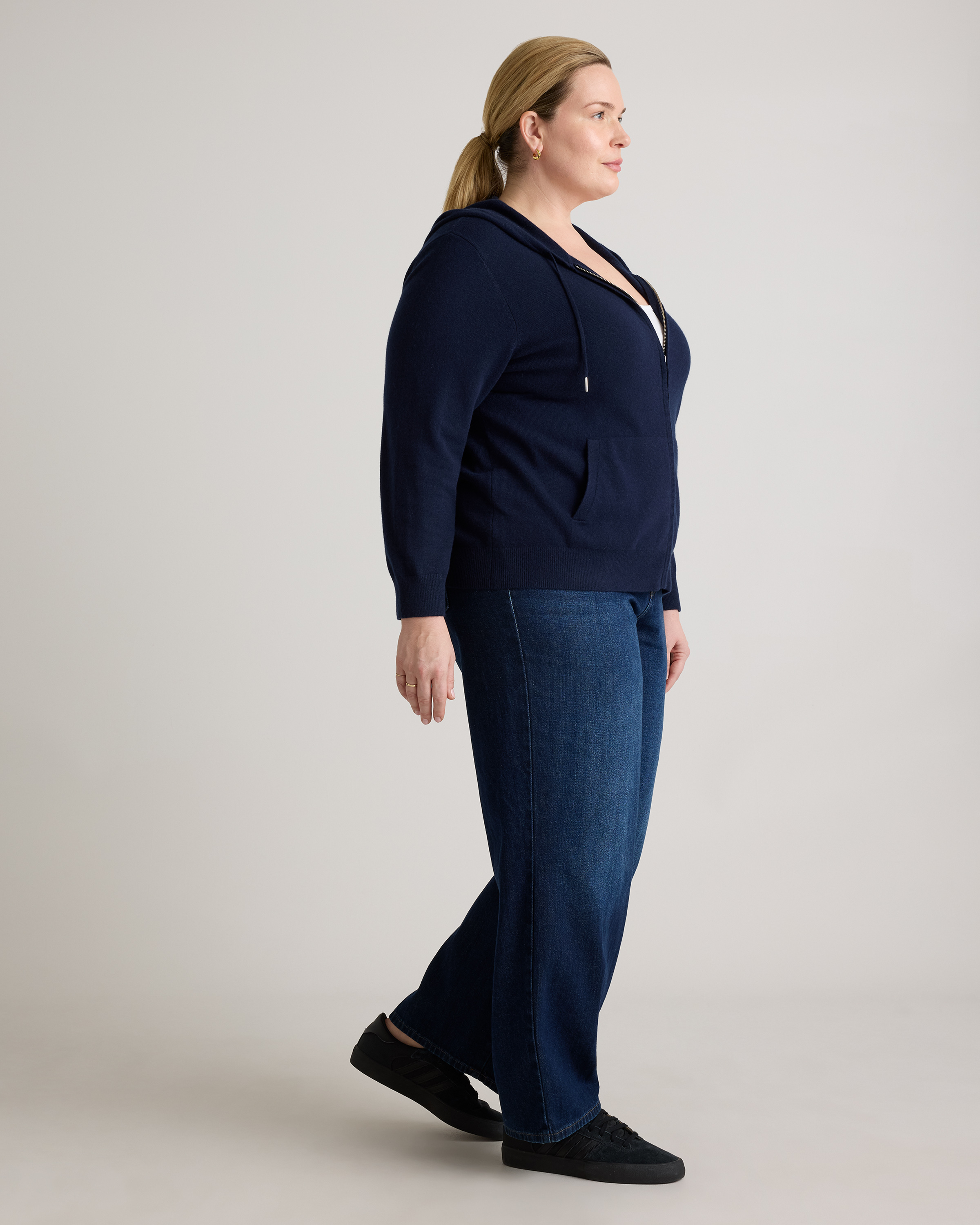 Mongolian Cashmere Full-Zip Hoodie — Image 29