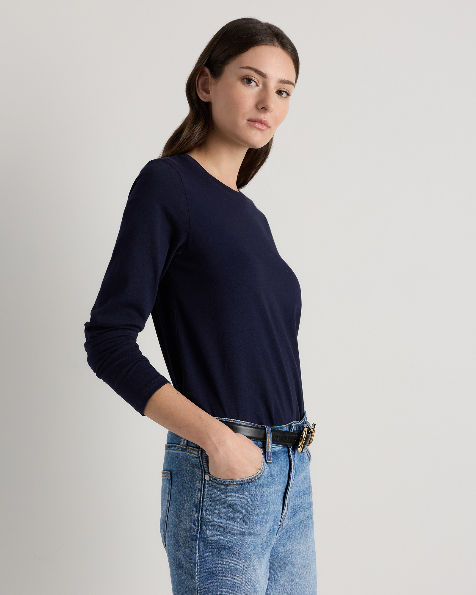 100% Organic Cotton Long Sleeve Swing Tee — Image 10