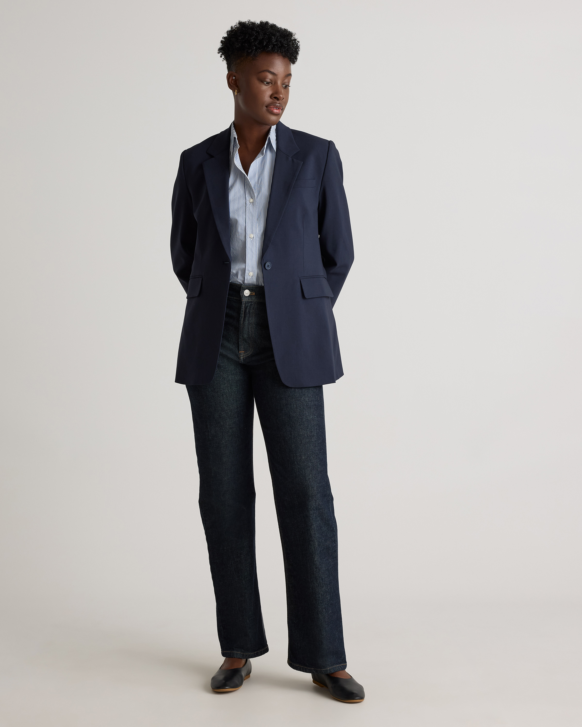 Italian Wool Long Blazer — Image 22
