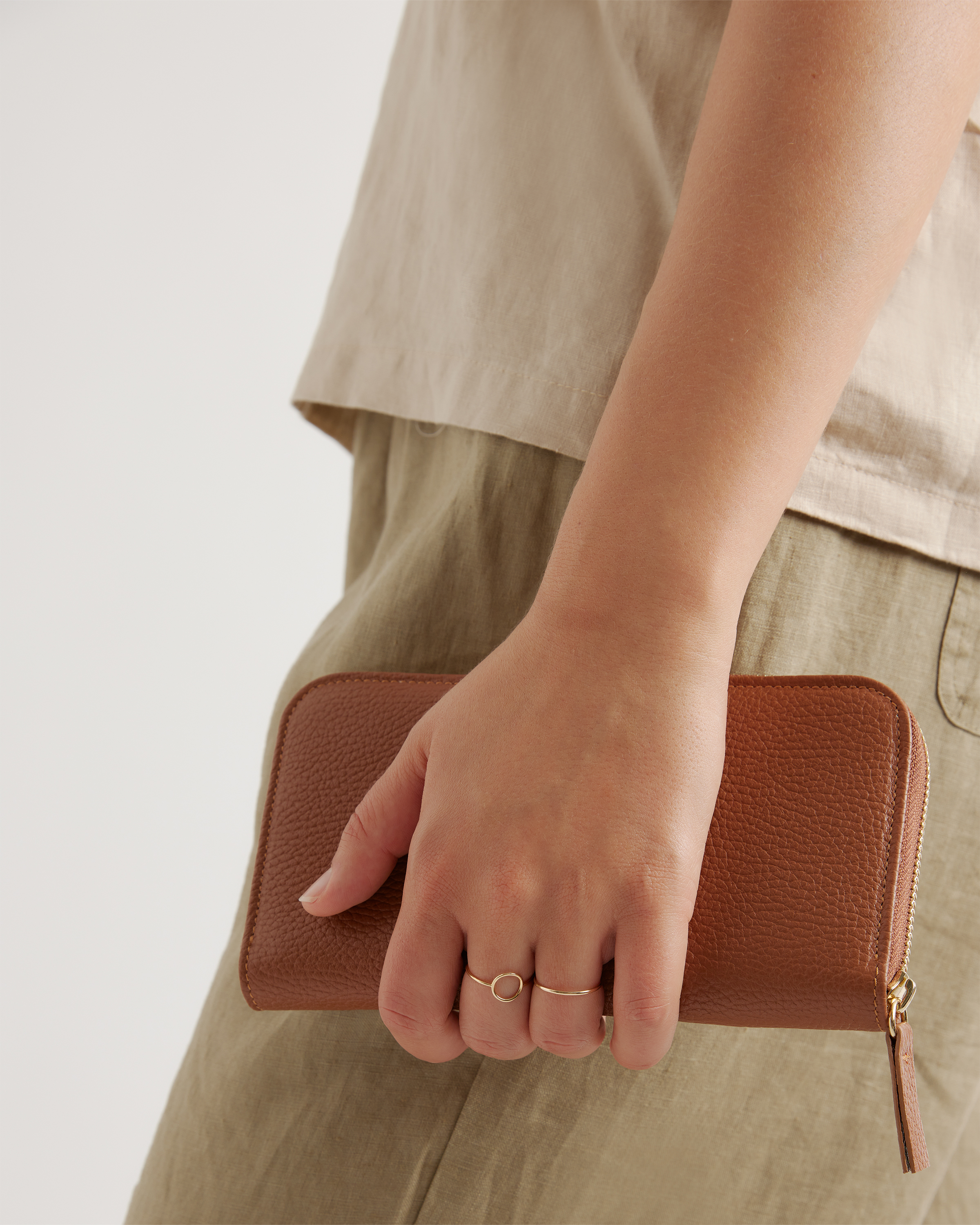Italian Pebbled Leather Continental Wallet — Image 4
