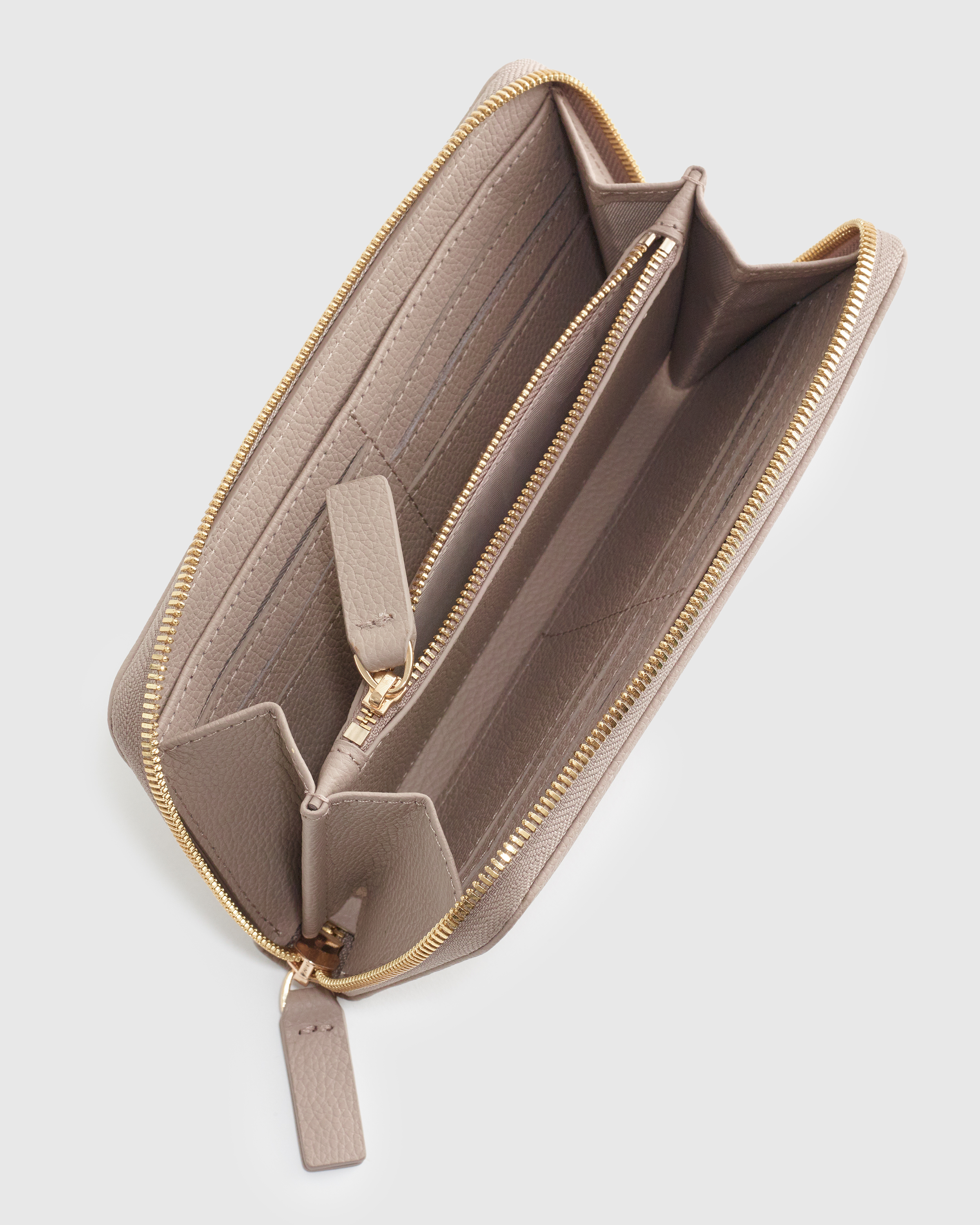 Italian Pebbled Leather Continental Wallet — Image 11
