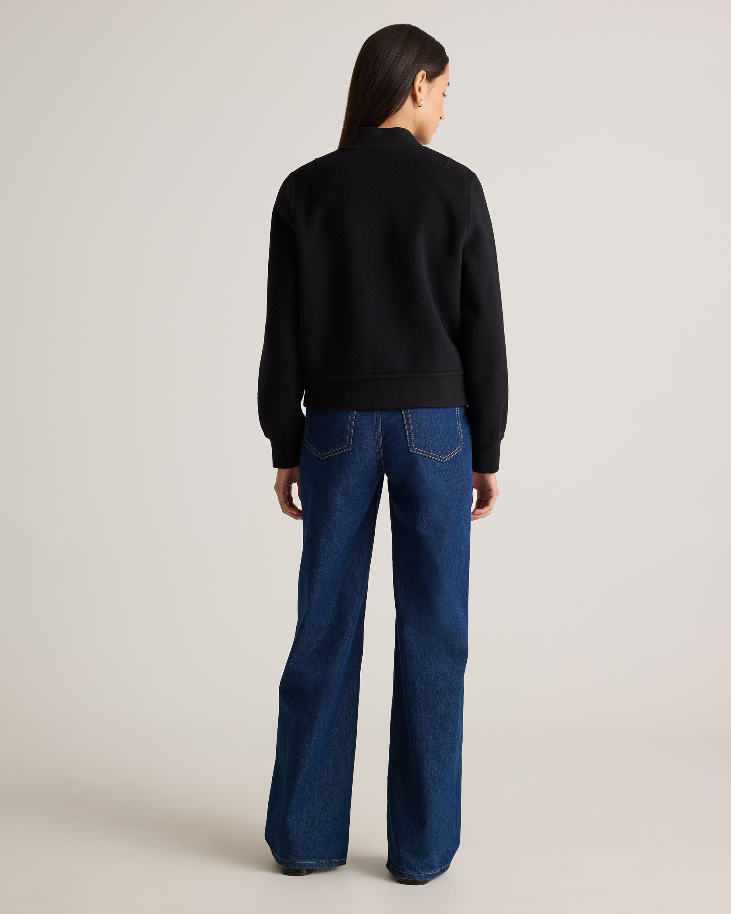 Double-Faced Merino Wool Bomber Jacket — Image 25