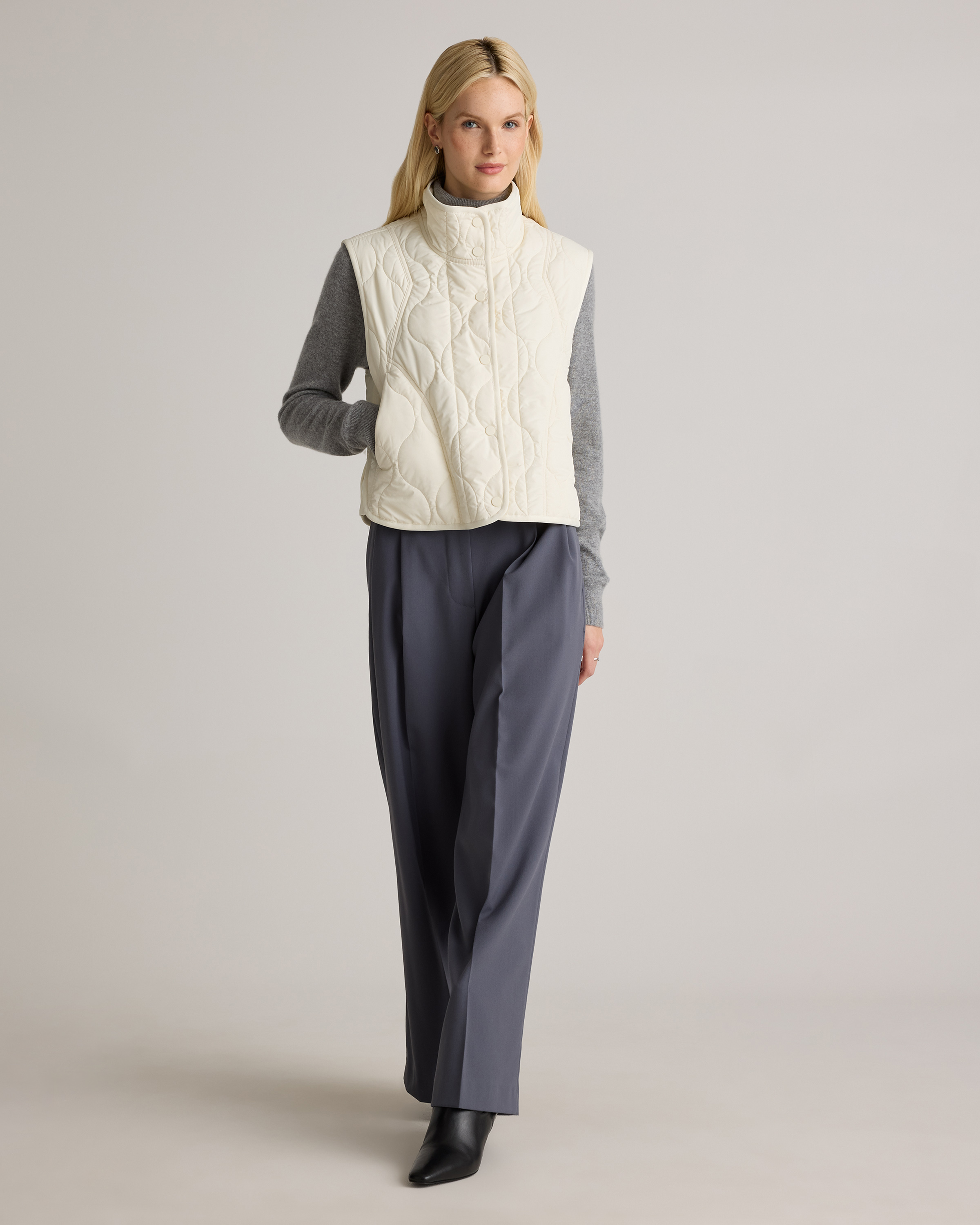 Featherless Quilted Puffer Vest — Image 29