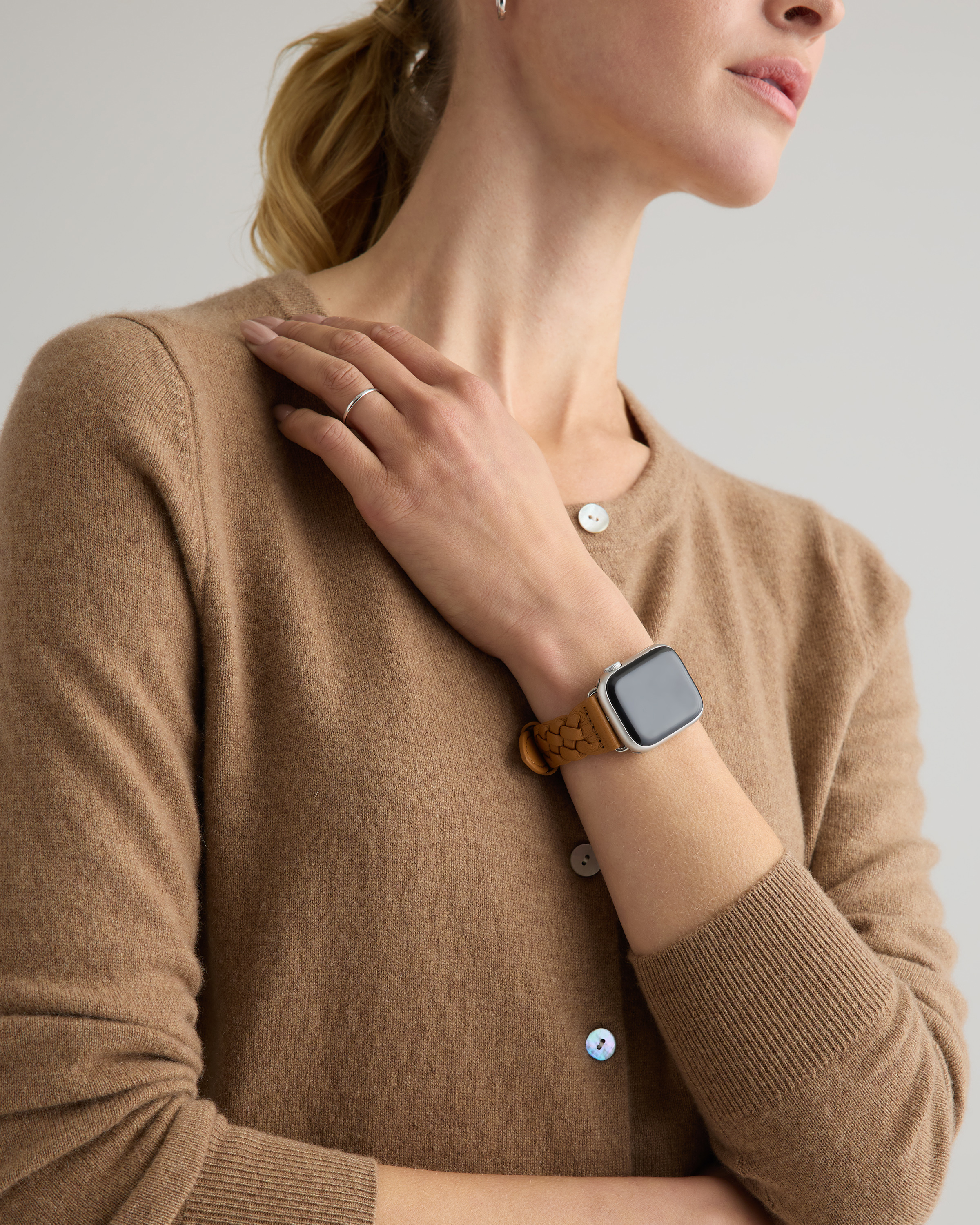 Braided Leather Smartwatch Band — Image 3