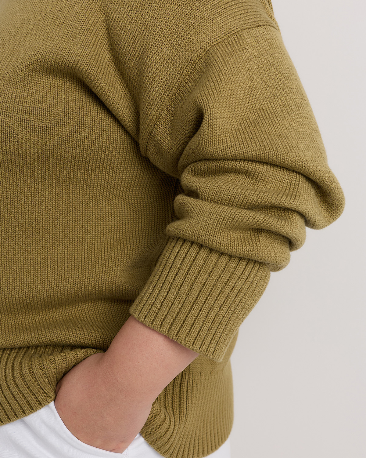 100% Organic Cotton Boyfriend Crew Sweater — Image 30