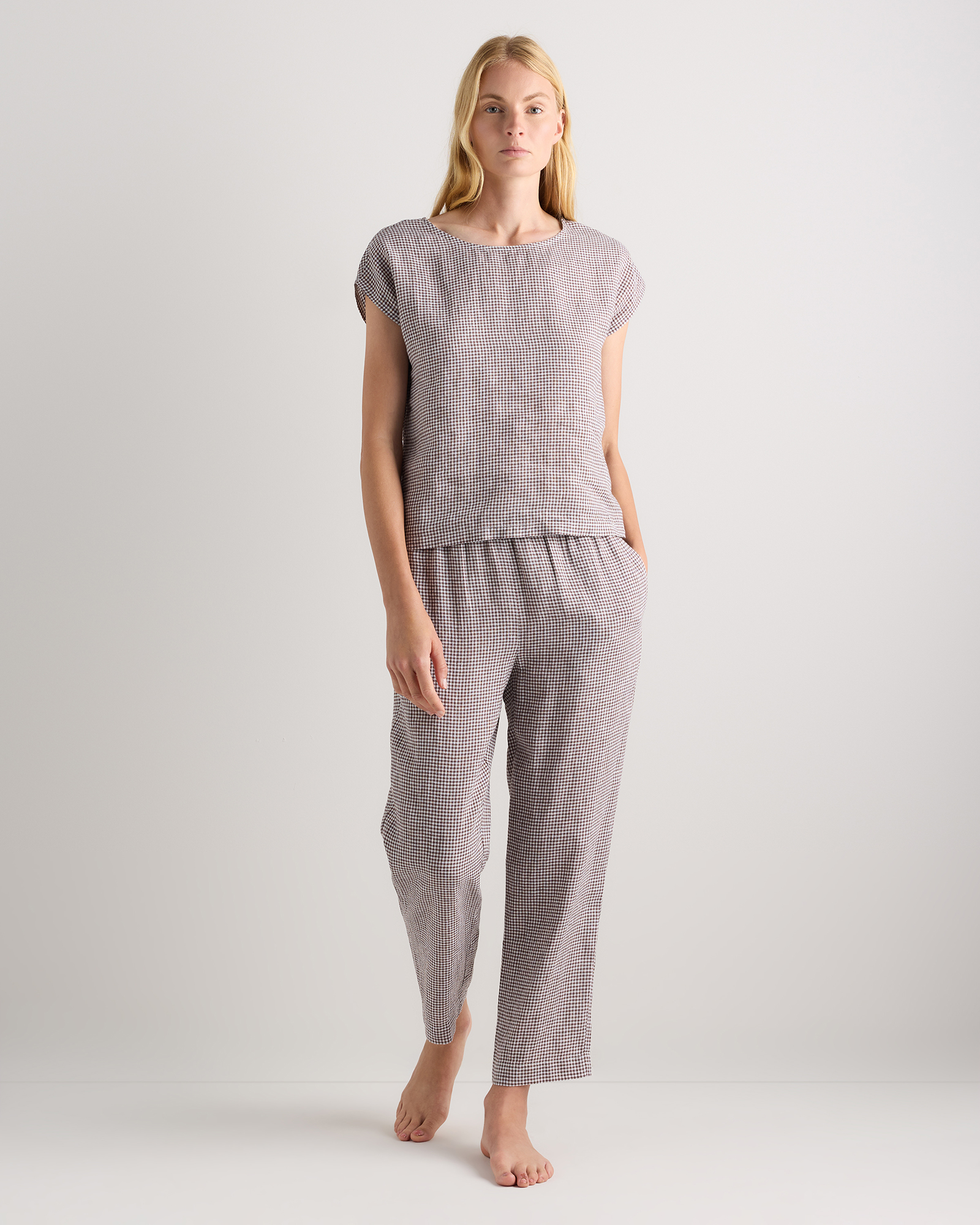 100% European Linen Pajama Set — Image 44