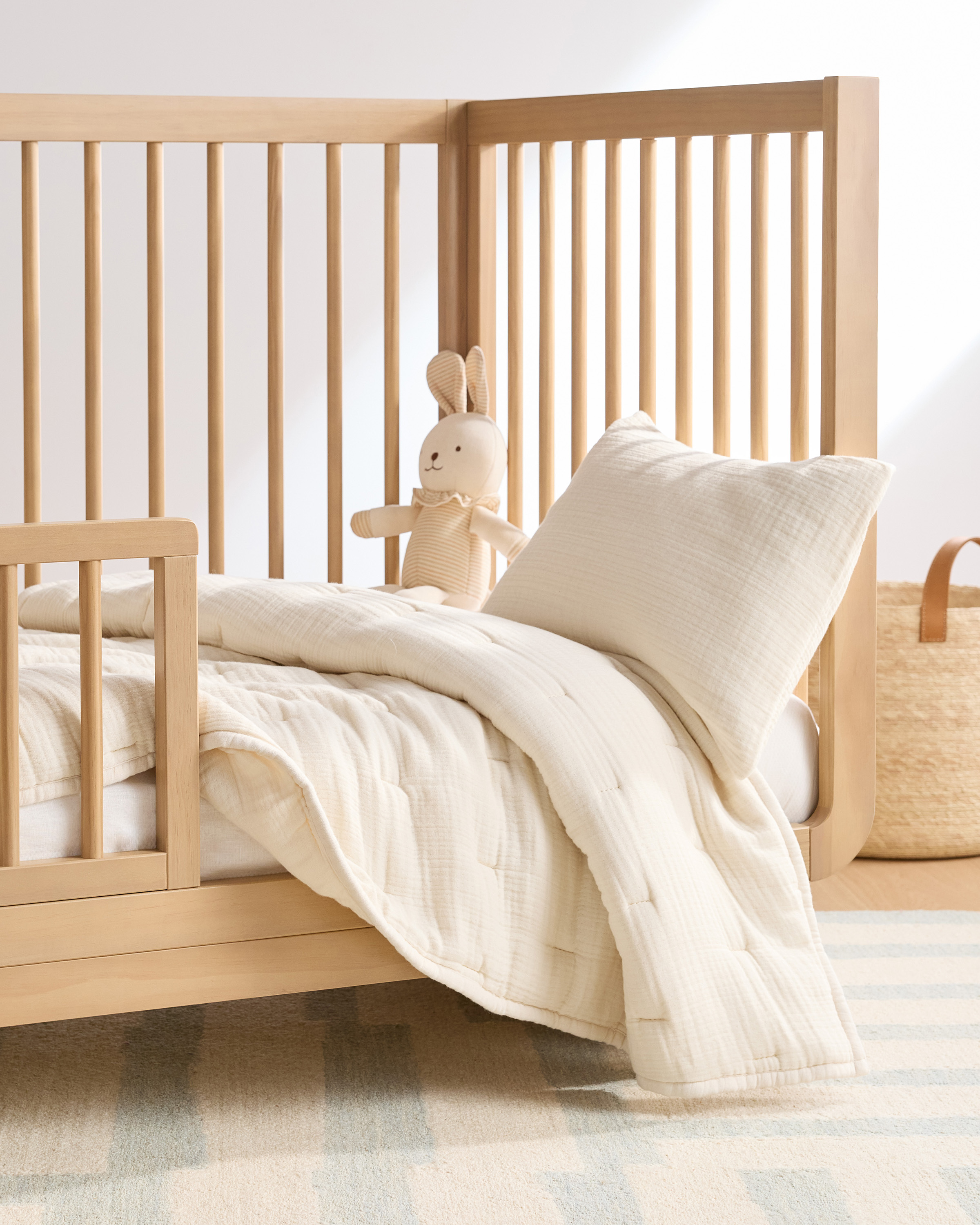 Organic Cotton Gauze Toddler Quilt — Image 11