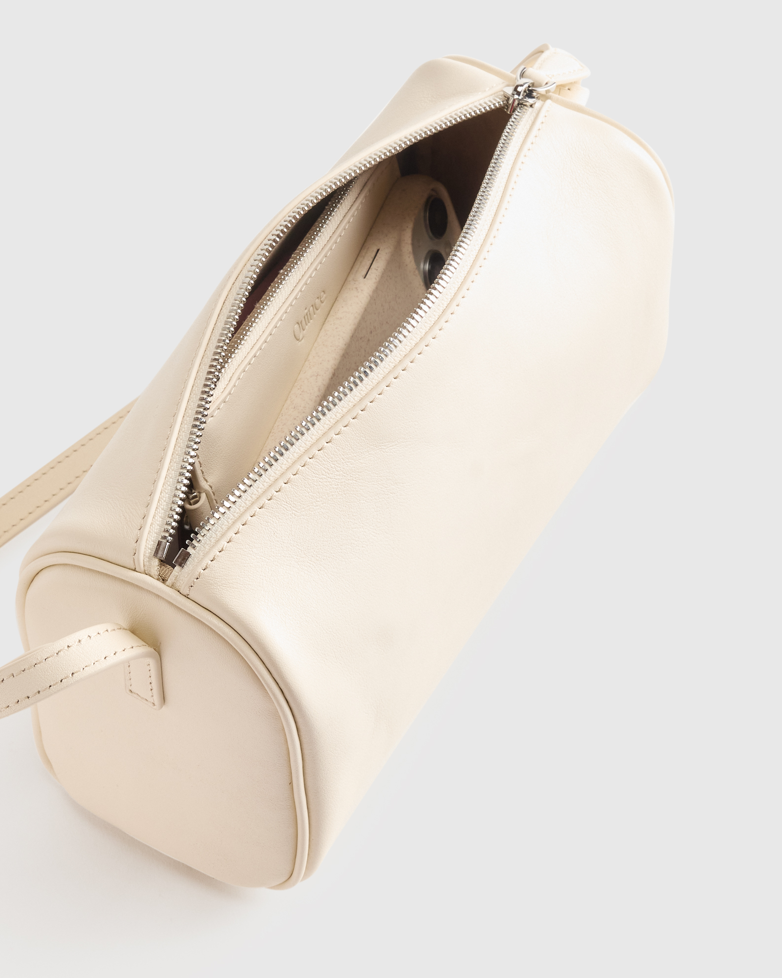 Italian Leather Mini Barrel Shoulder Bag — Image 22