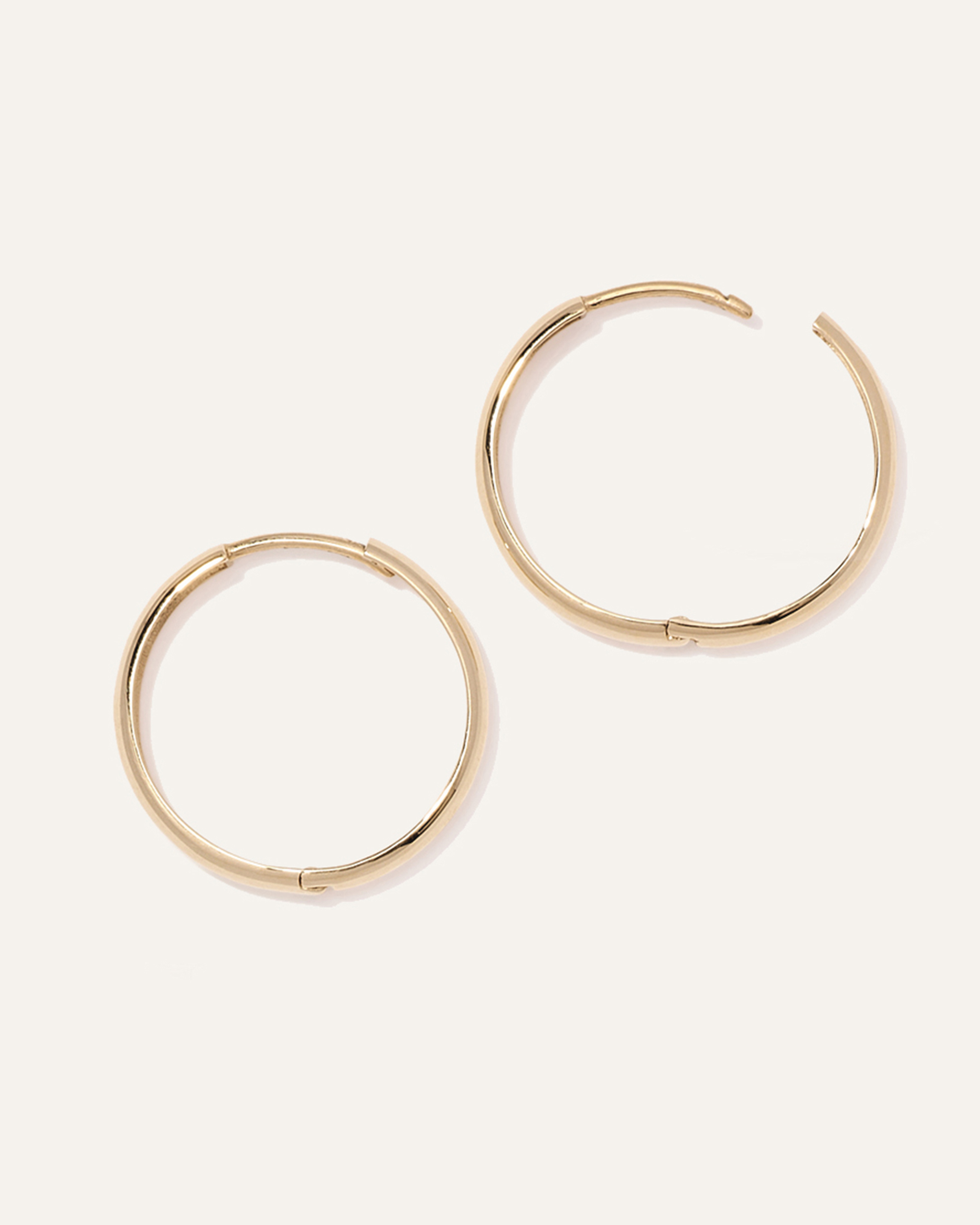 14K Gold Bold Hoops — Image 3