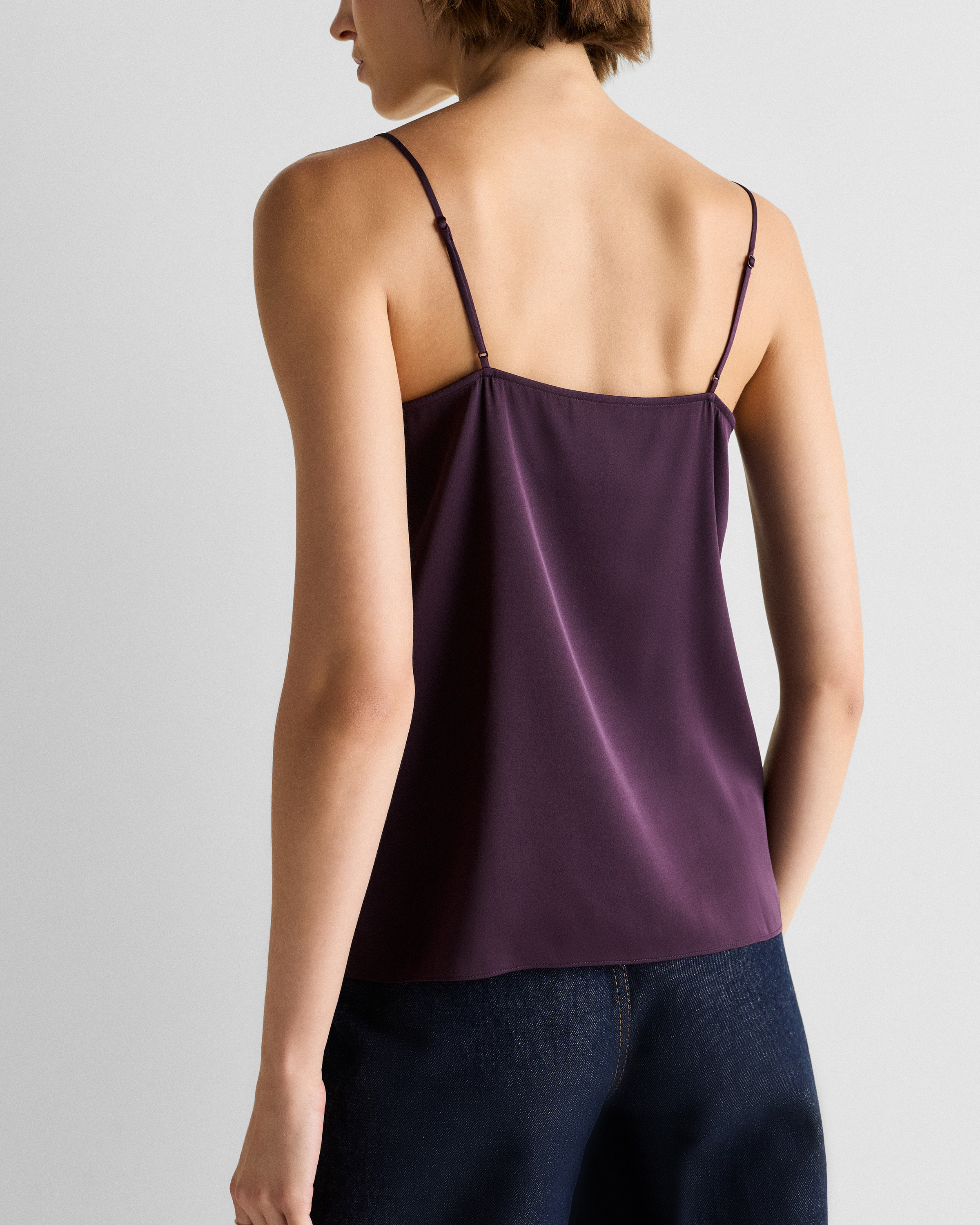 Washable Stretch Silk V-Neck Cami — Image 4