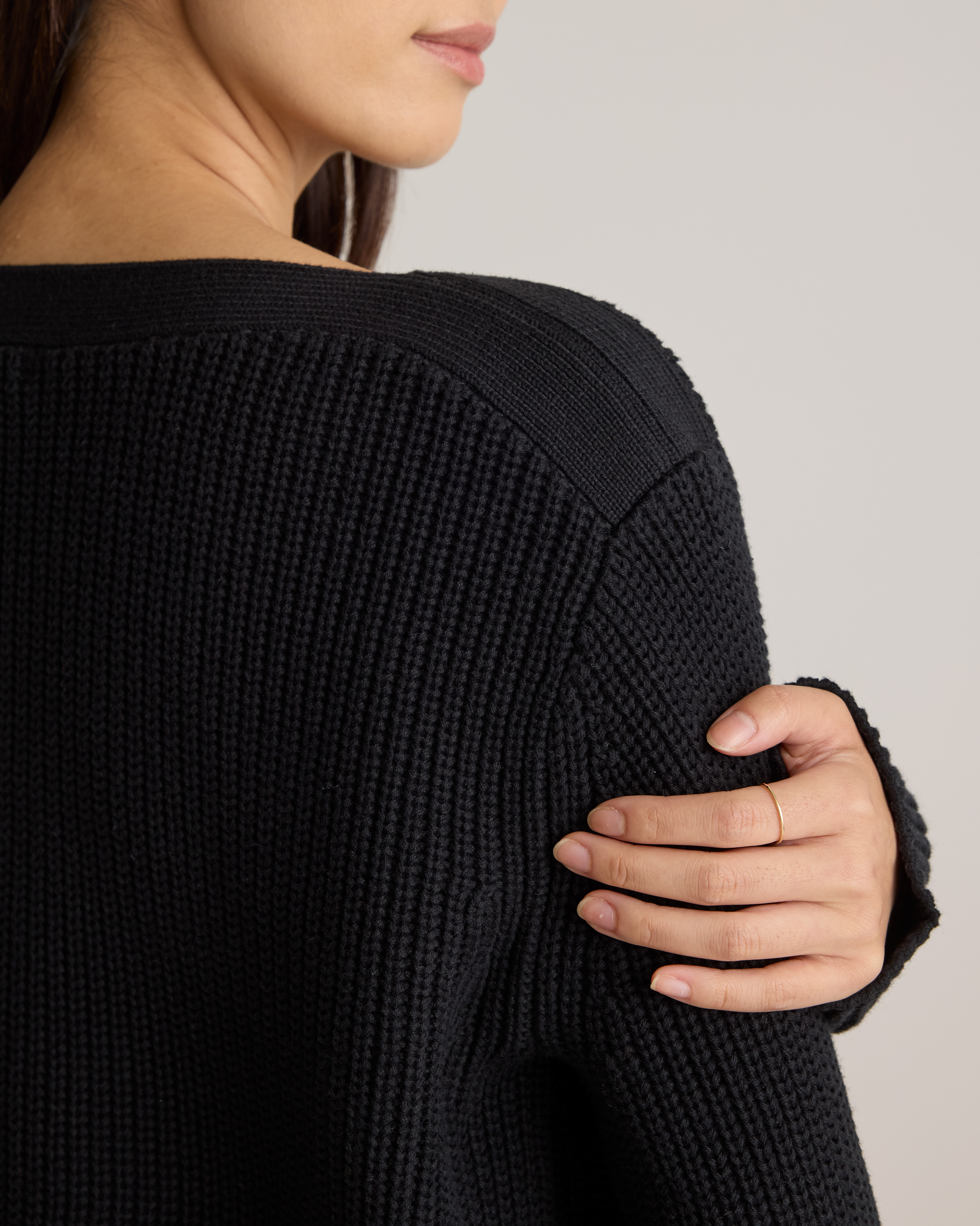 100% Organic Cotton Fisherman Boatneck Sweater — Image 29