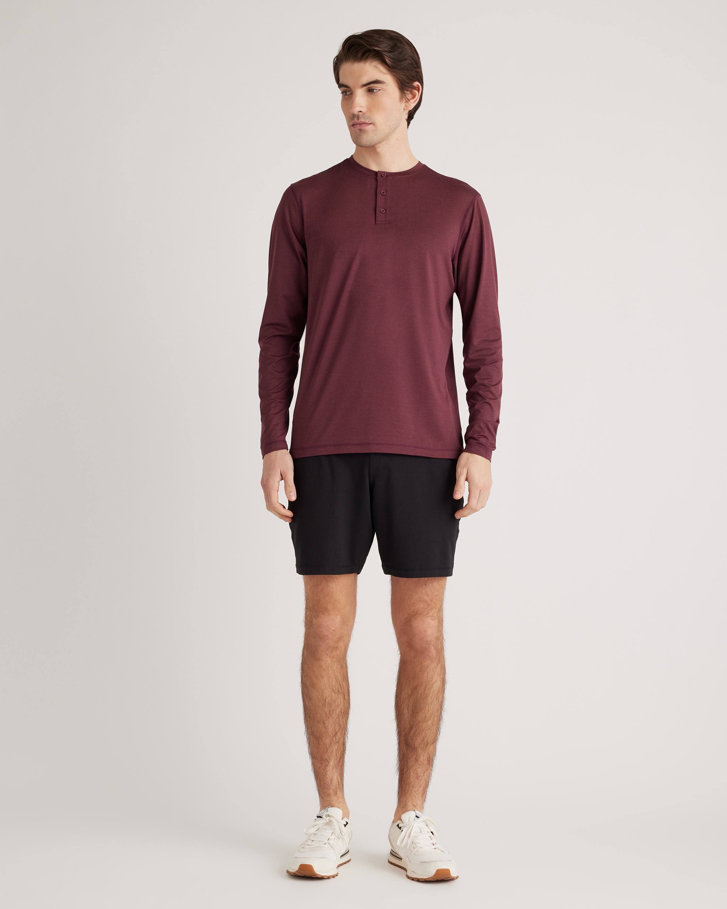 Flowknit Breeze Performance Long Sleeve Henley Tee — Image 5