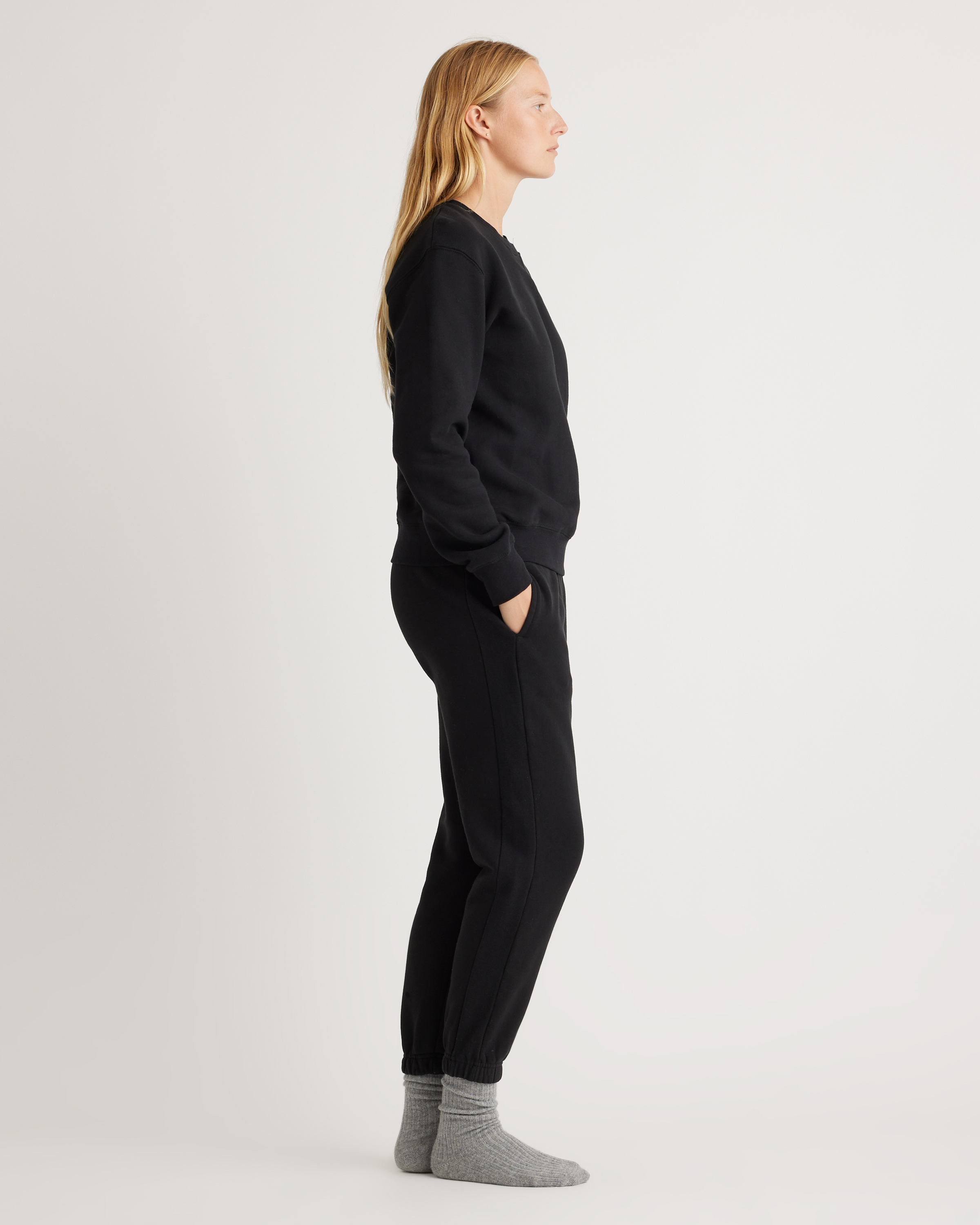 Organic Heavyweight Fleece Boyfriend Sweatpants — Image 11