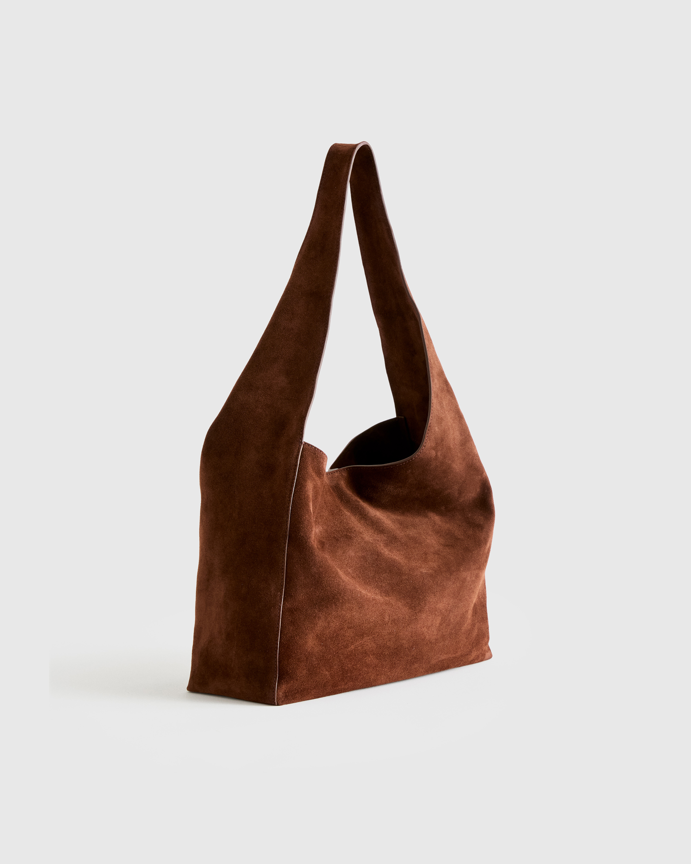 Italian Suede Slouchy Shoulder Bag — Image 34