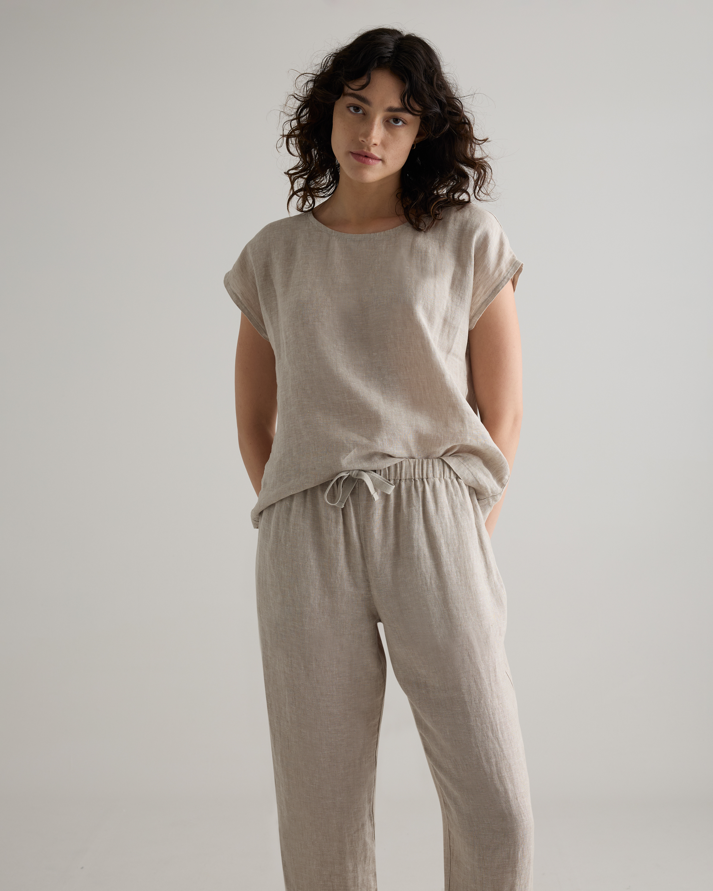 100% European Linen Pajama Set — Image 21