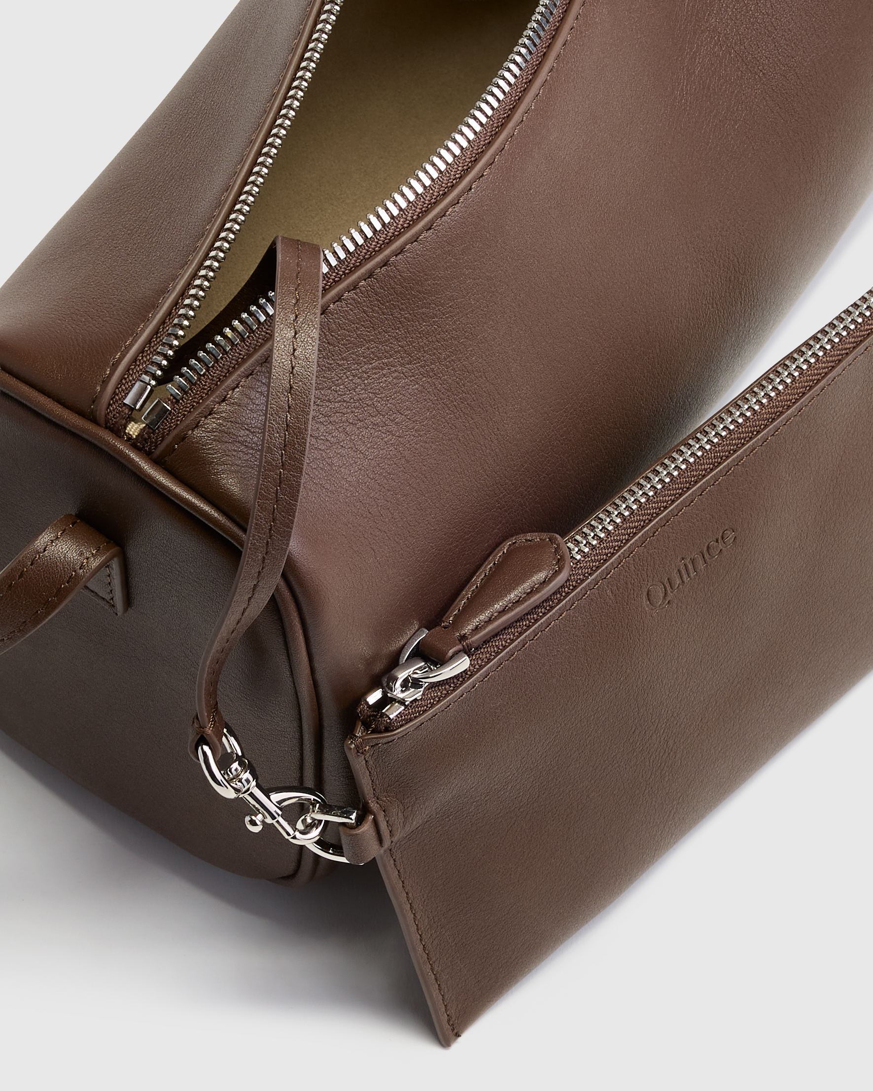 Italian Leather Mini Barrel Shoulder Bag — Image 11