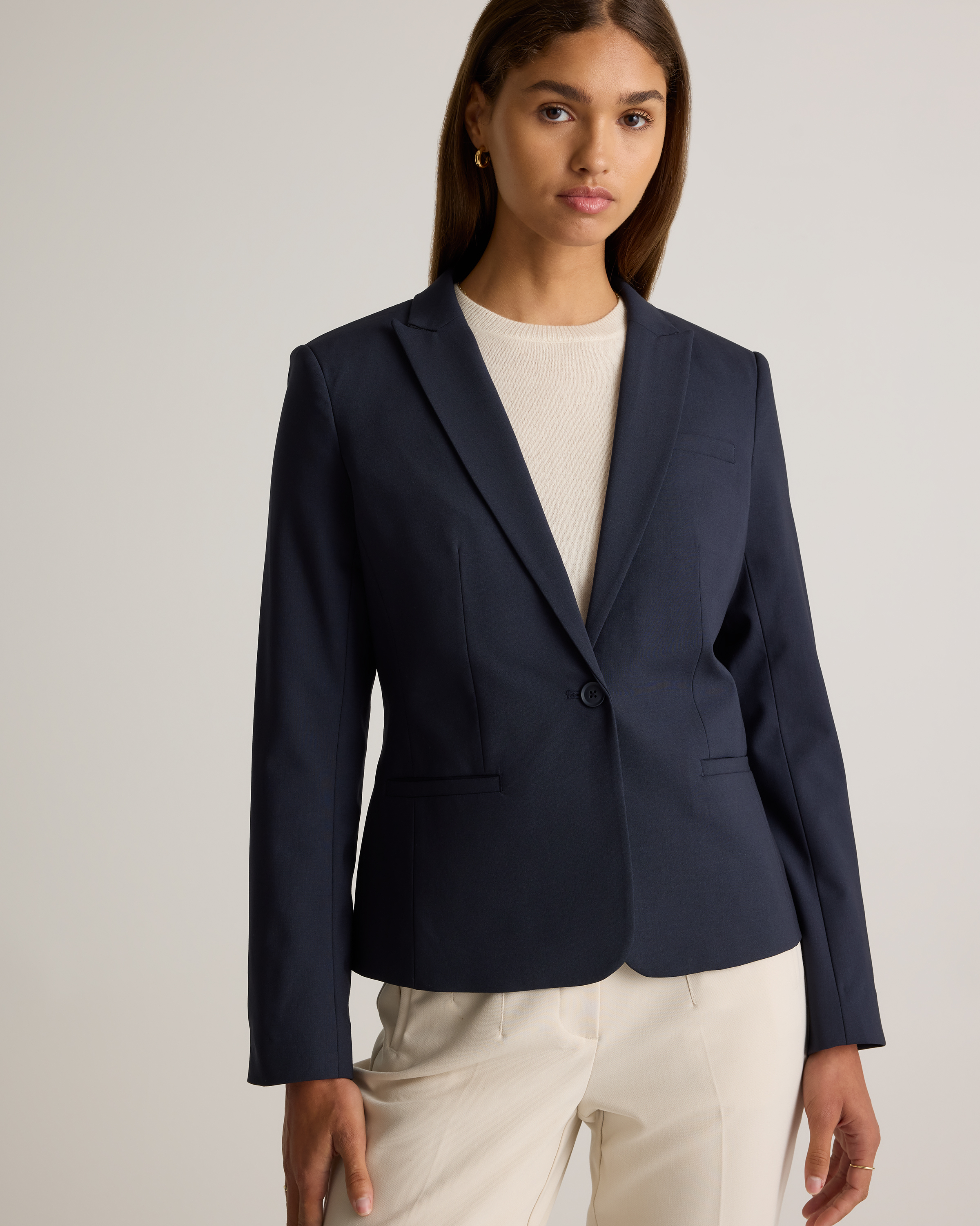 Italian Wool Tailored Blazer — Image 8