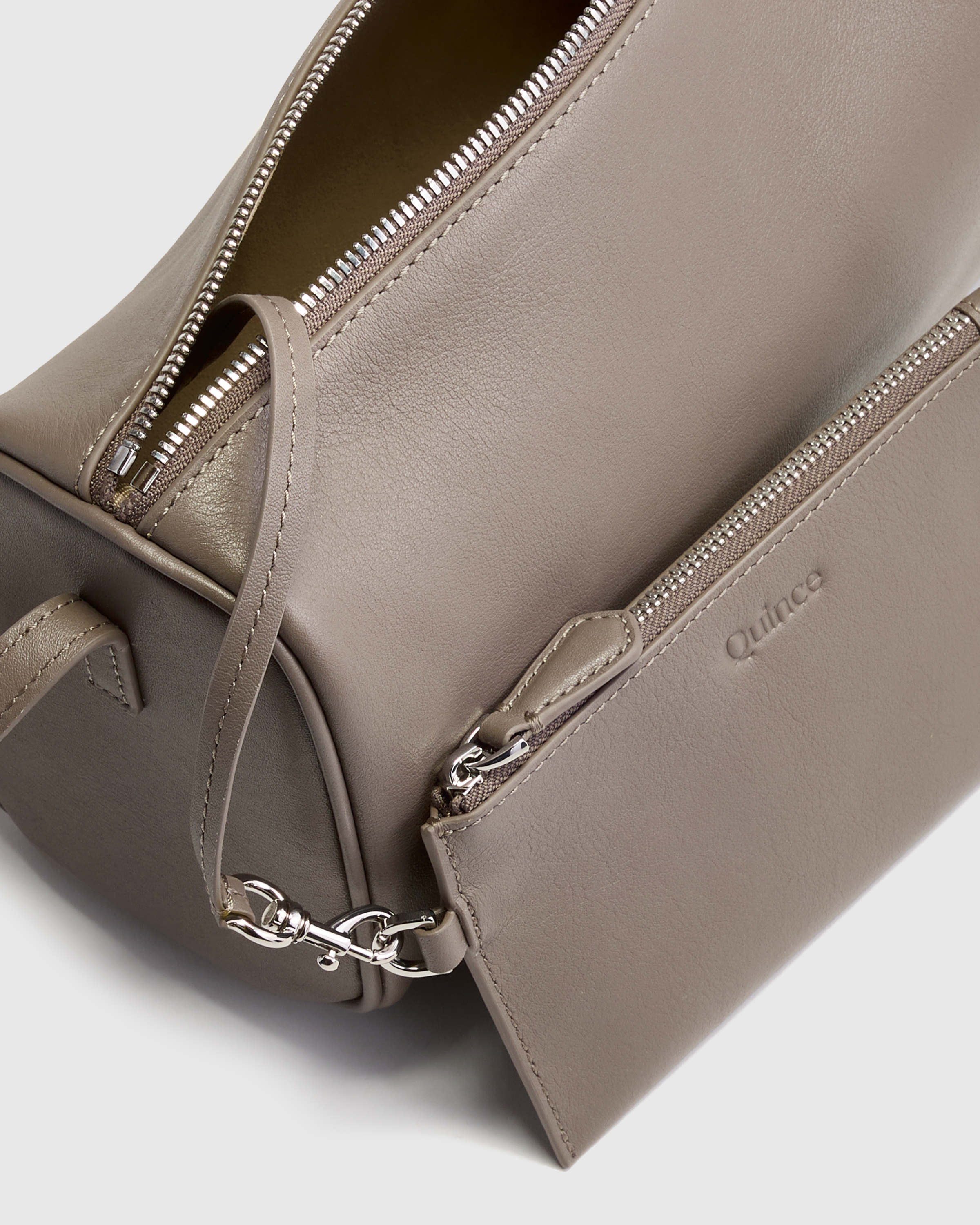 Italian Leather Mini Barrel Shoulder Bag — Image 3