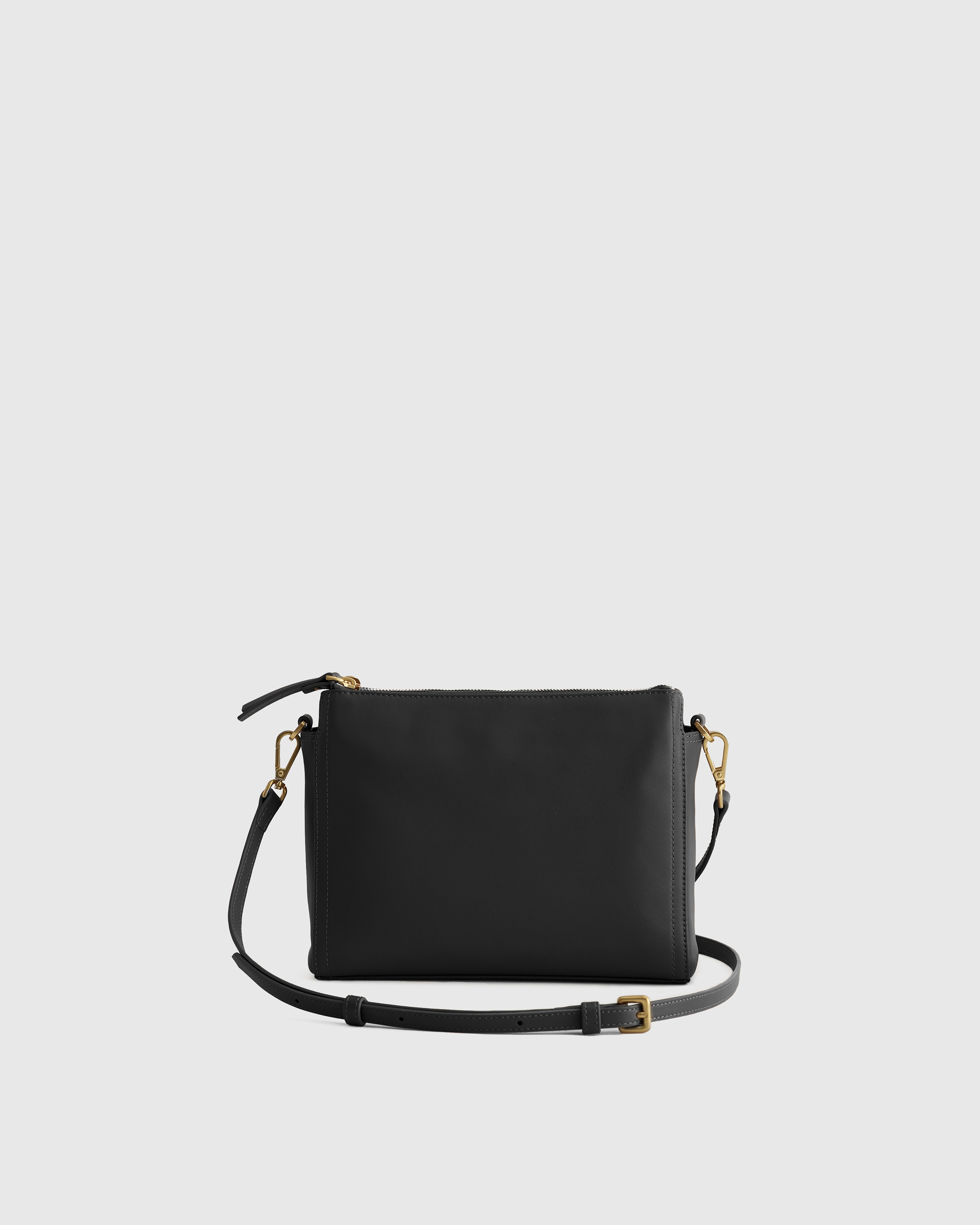 Italian Leather Triple Compartment Crossbody — Image 12