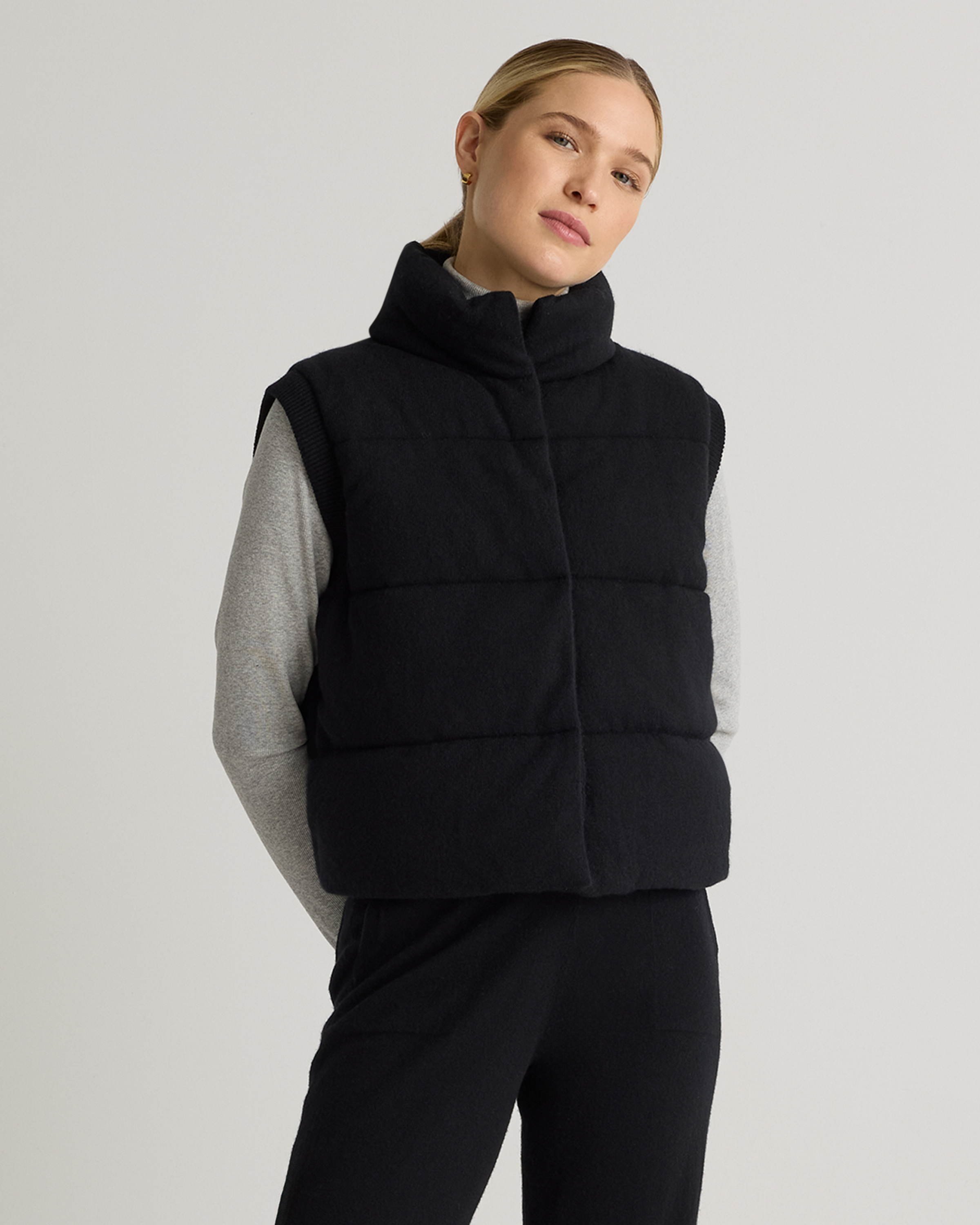 Mongolian Cashmere Puffer Vest — Image 18