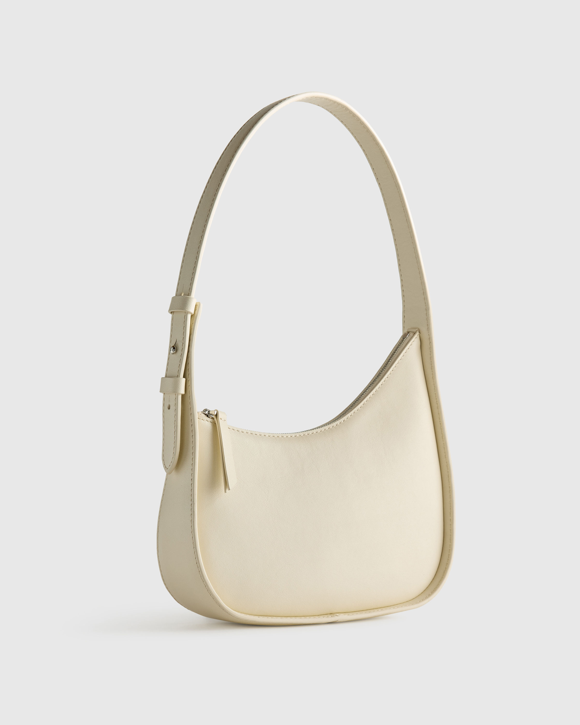 Italian Leather Asymmetrical Mini Shoulder Bag — Image 42