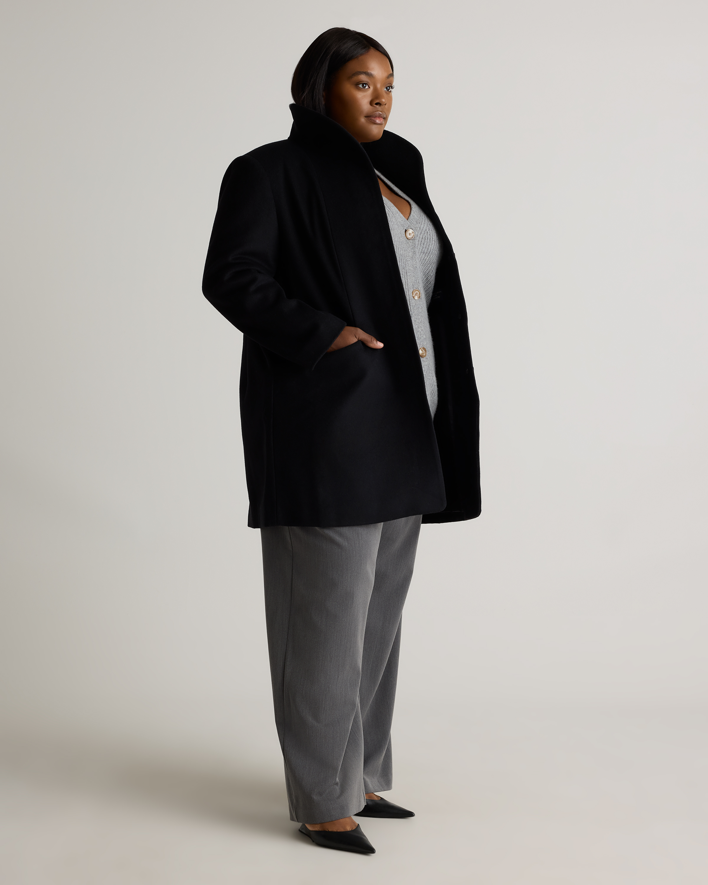 Italian Wool Cocoon Coat — Image 25