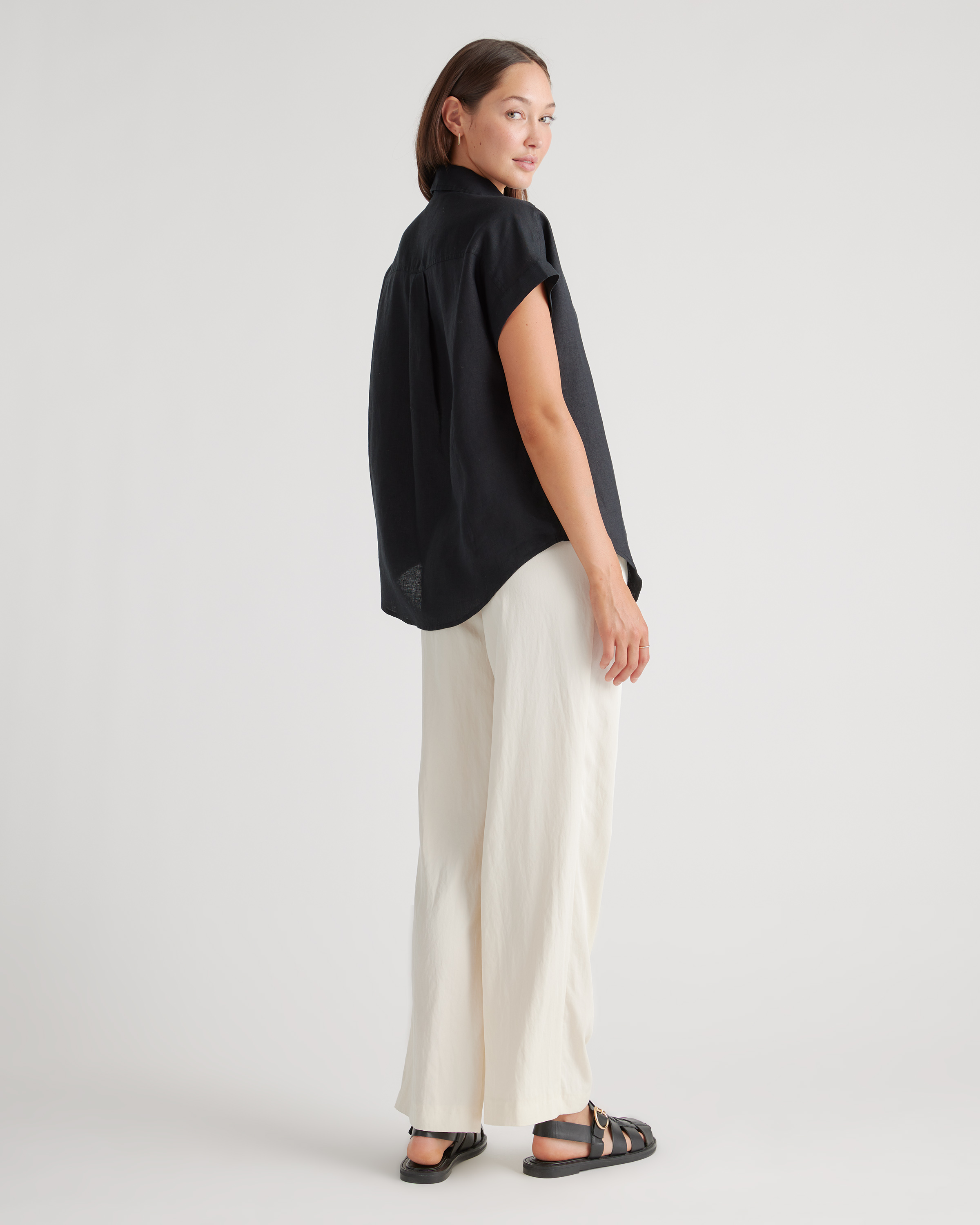 100% European Linen Camp Shirt — Image 36