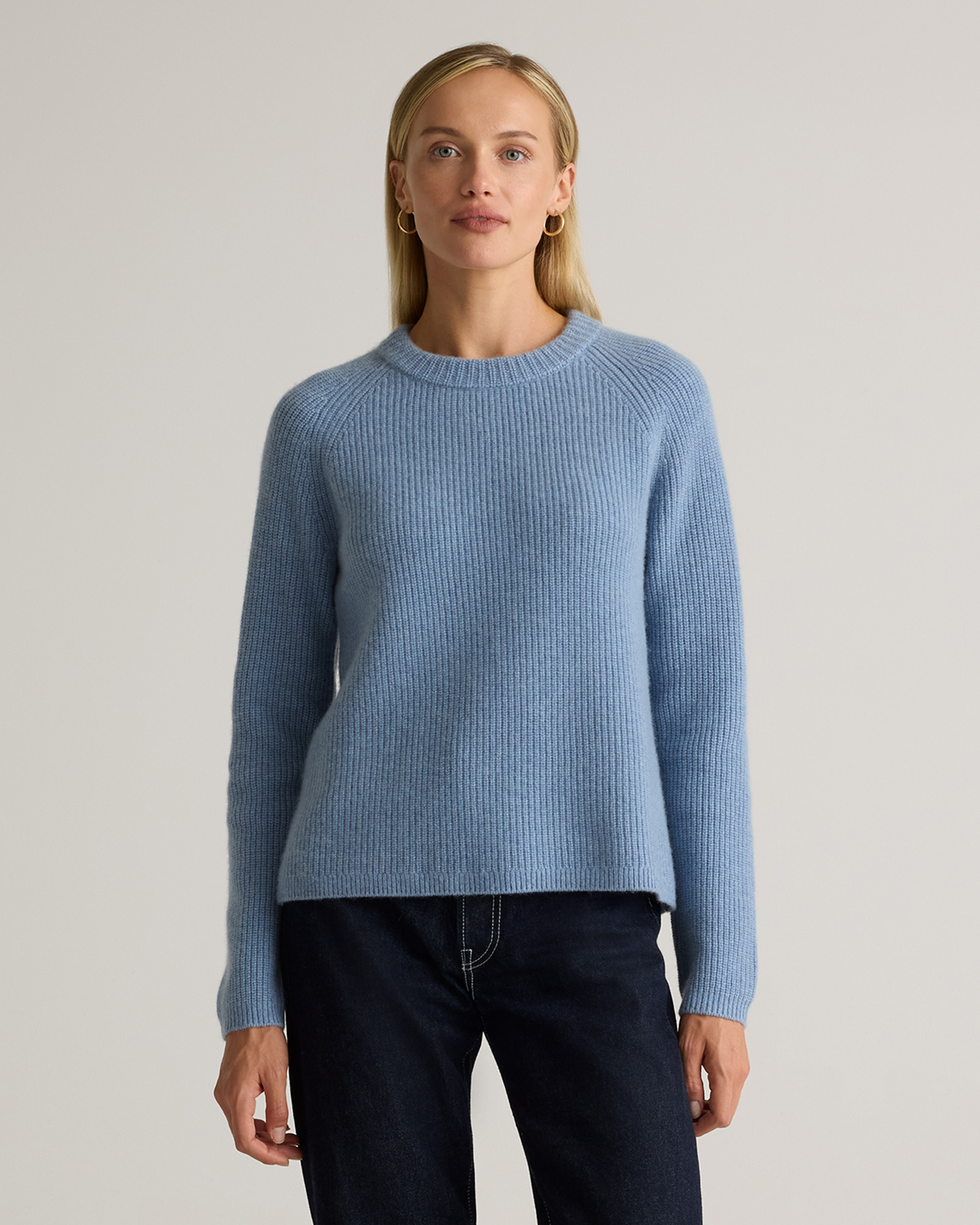 Mongolian Cashmere Fisherman Crewneck Sweater — Image 48