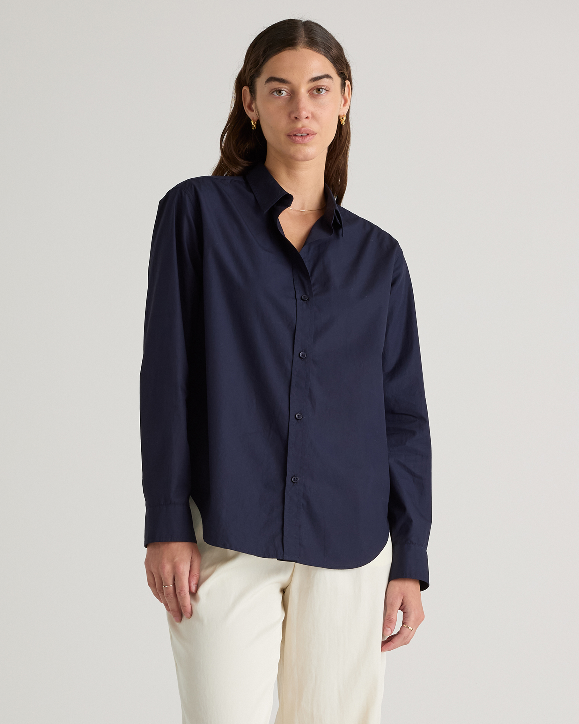 100% Organic Cotton Poplin Long Sleeve Shirt — Image 31