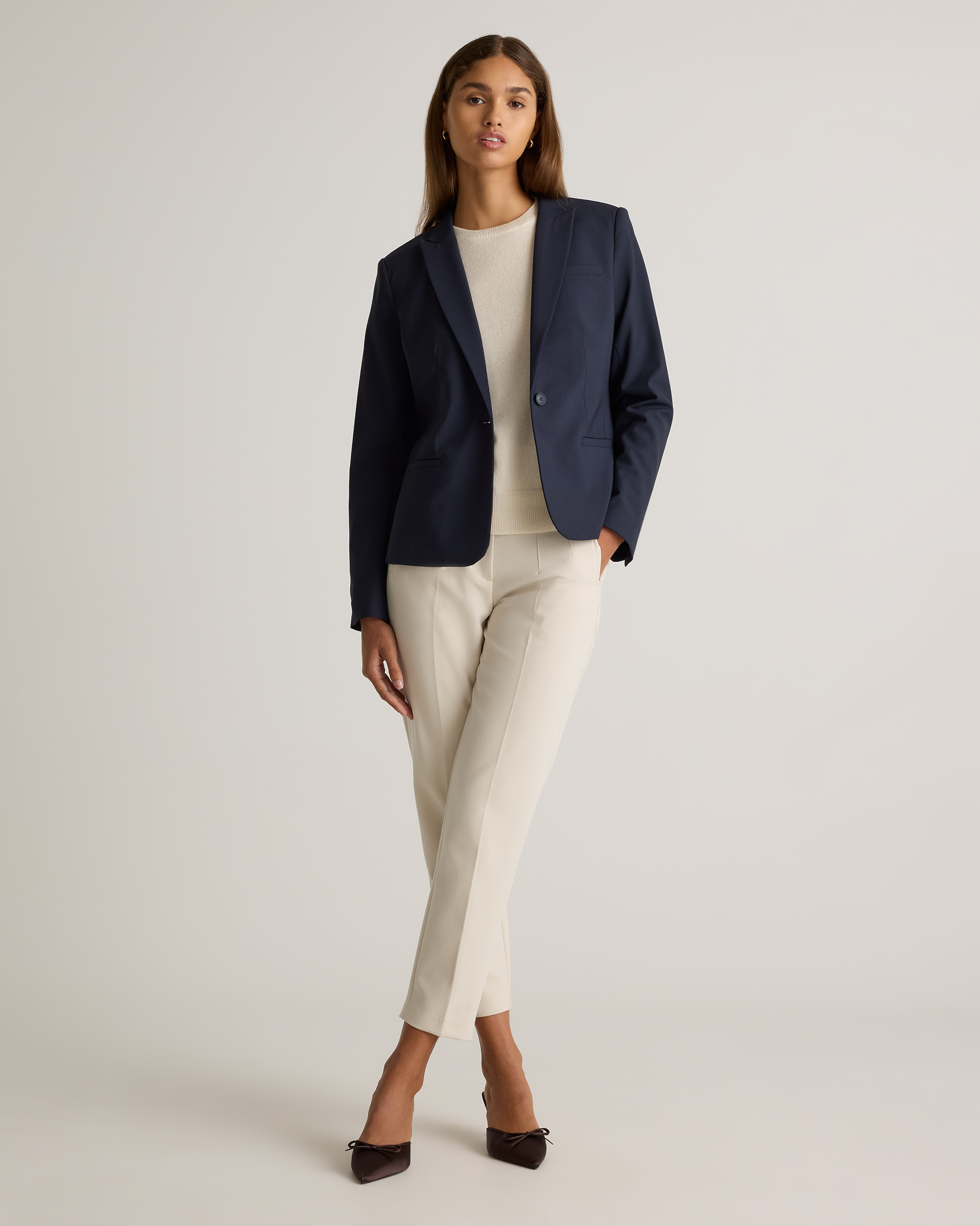 Italian Wool Tailored Blazer — Image 36