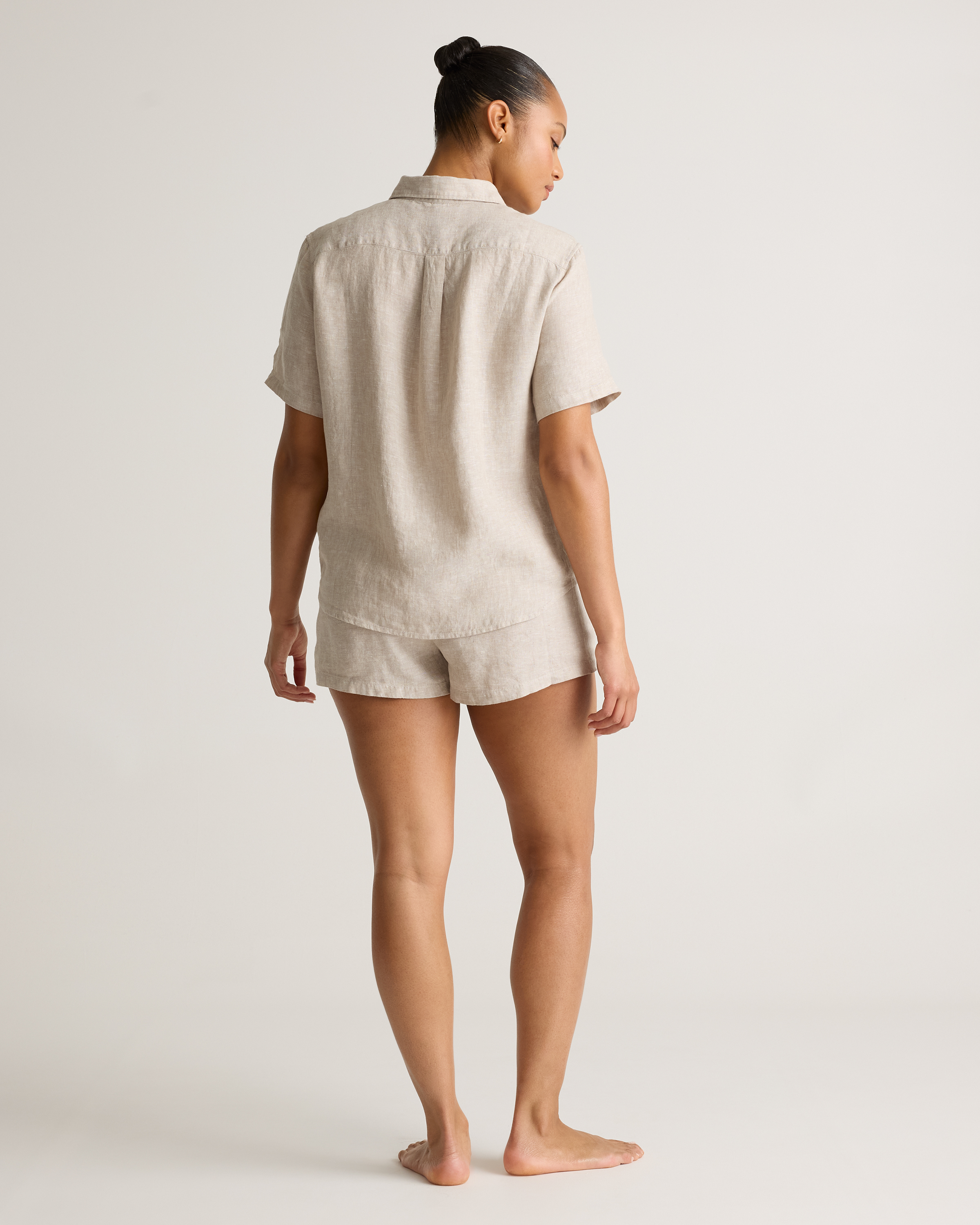 100% European Linen Shorts Pajama Set — Image 10