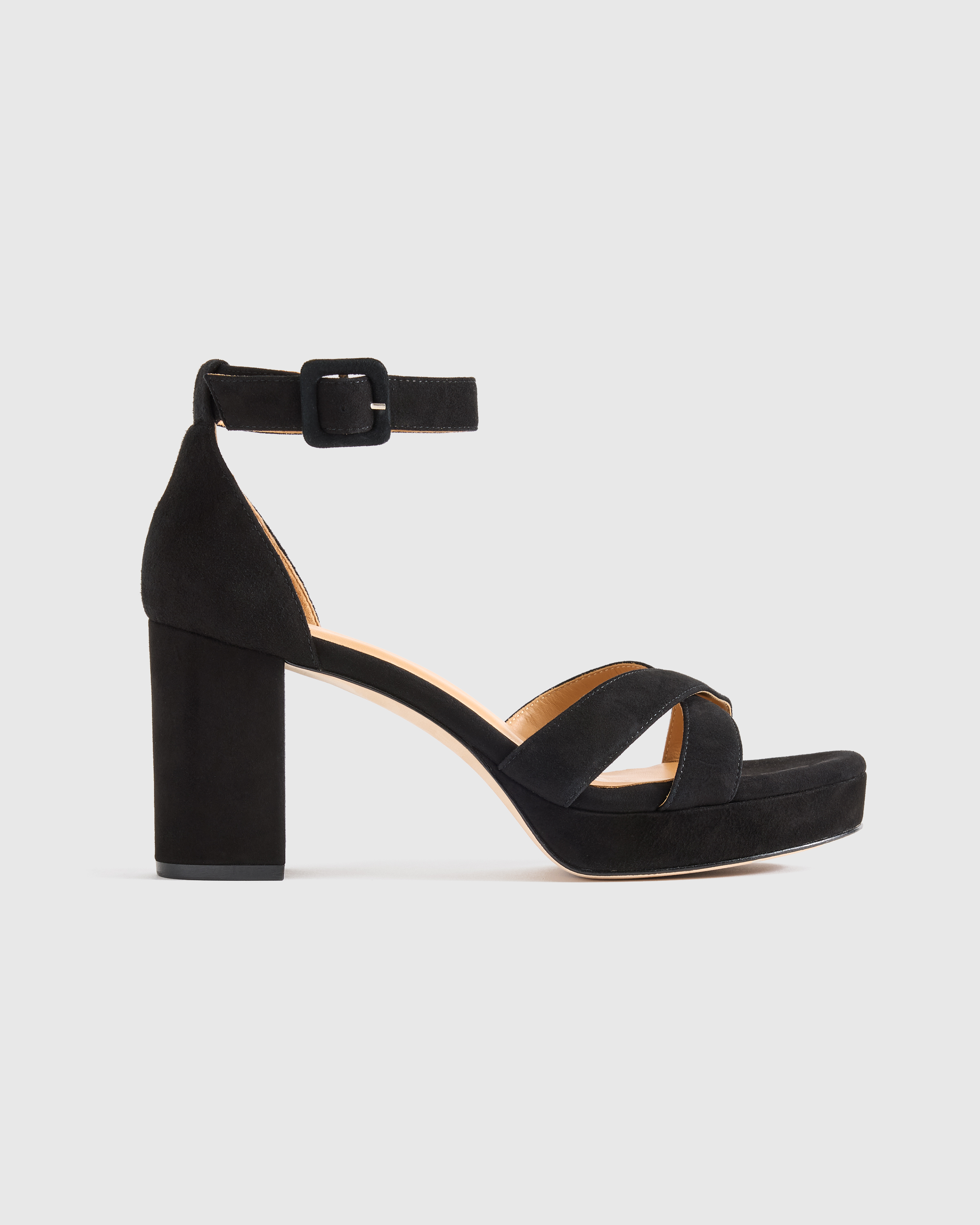 Italian Leather Crisscross Platform Sandal — Image 8