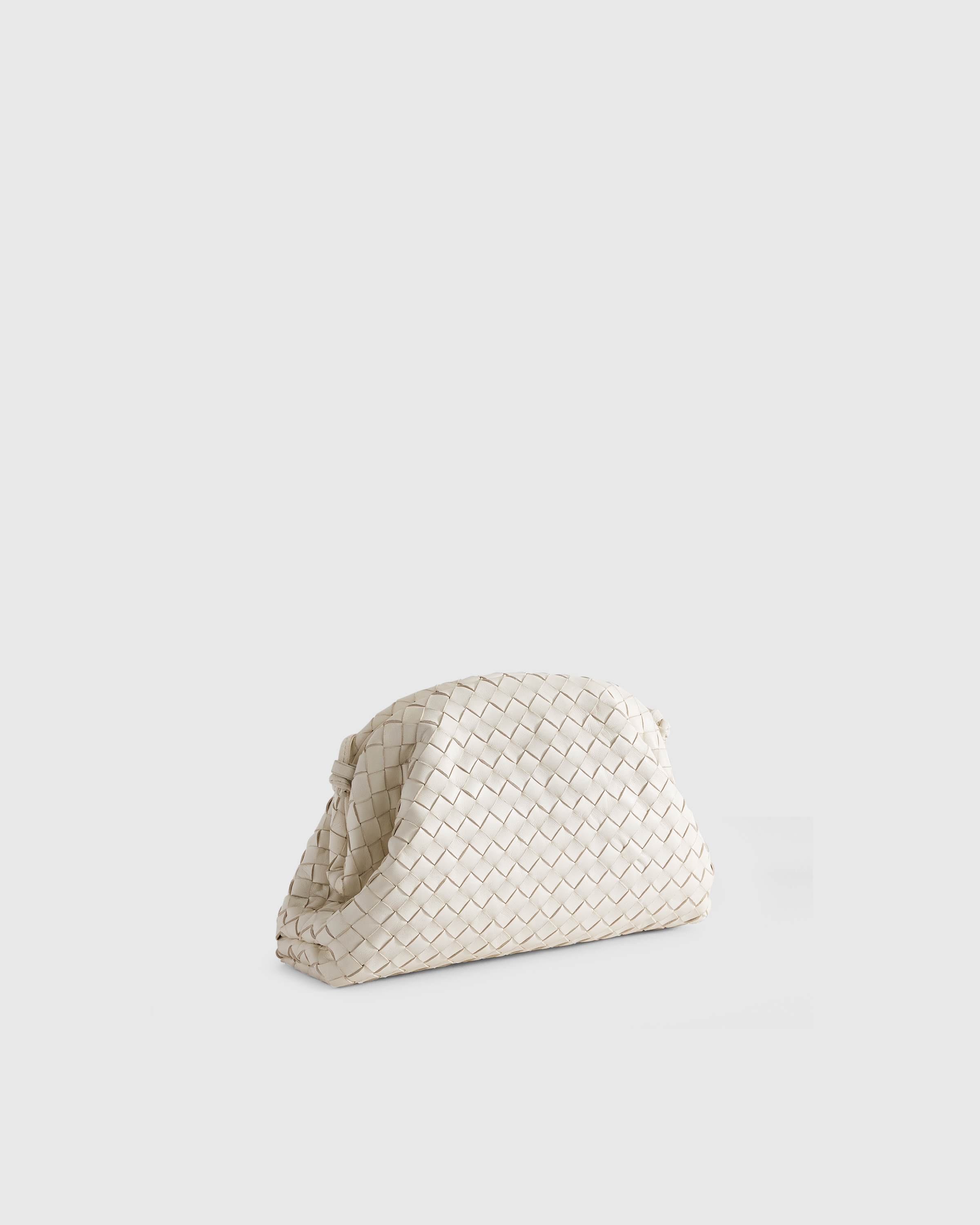 Italian Leather Handwoven Pouch Crossbody Clutch — Image 23