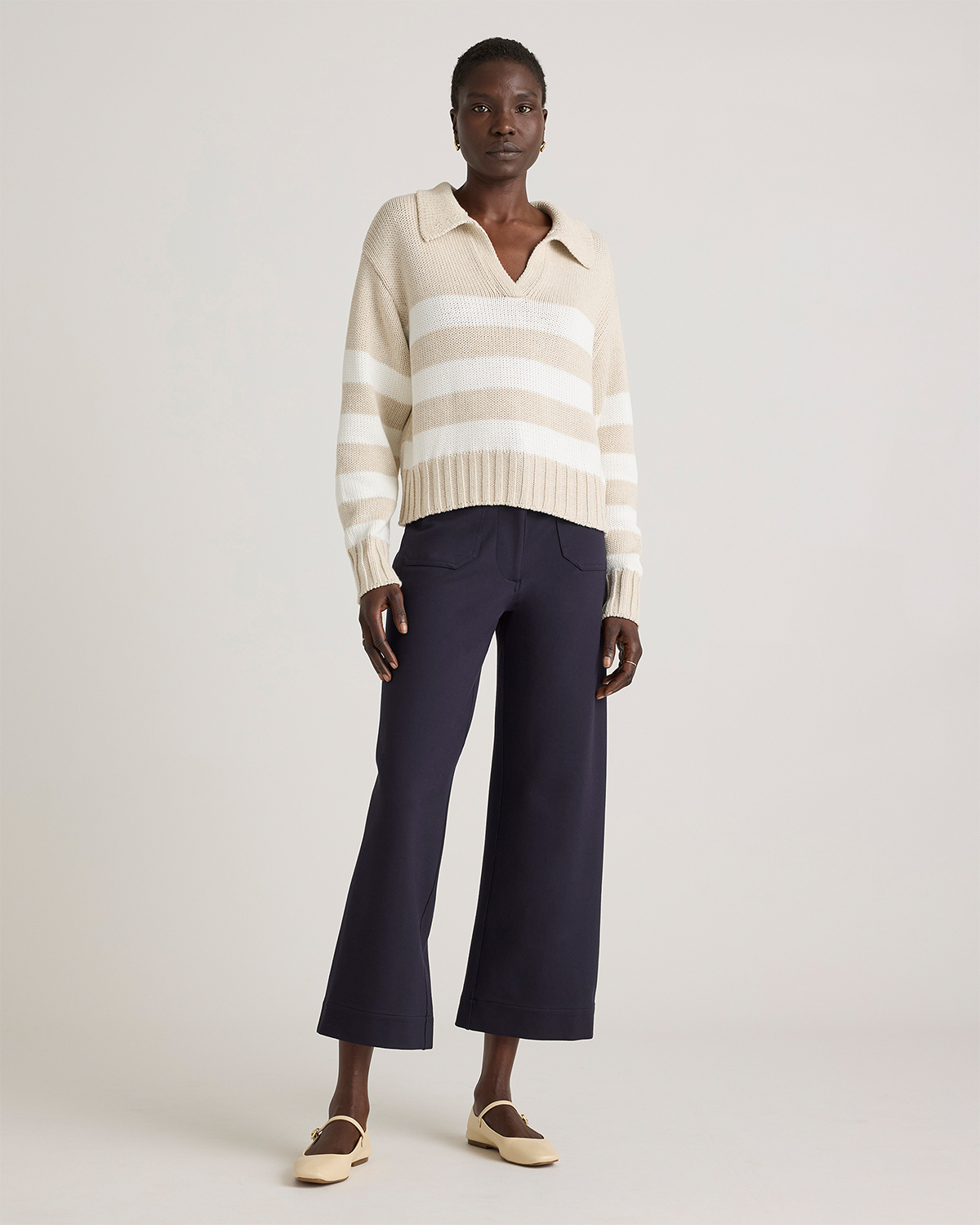 Ultra-Stretch Ponte Cropped Wide Leg Pants — Image 36