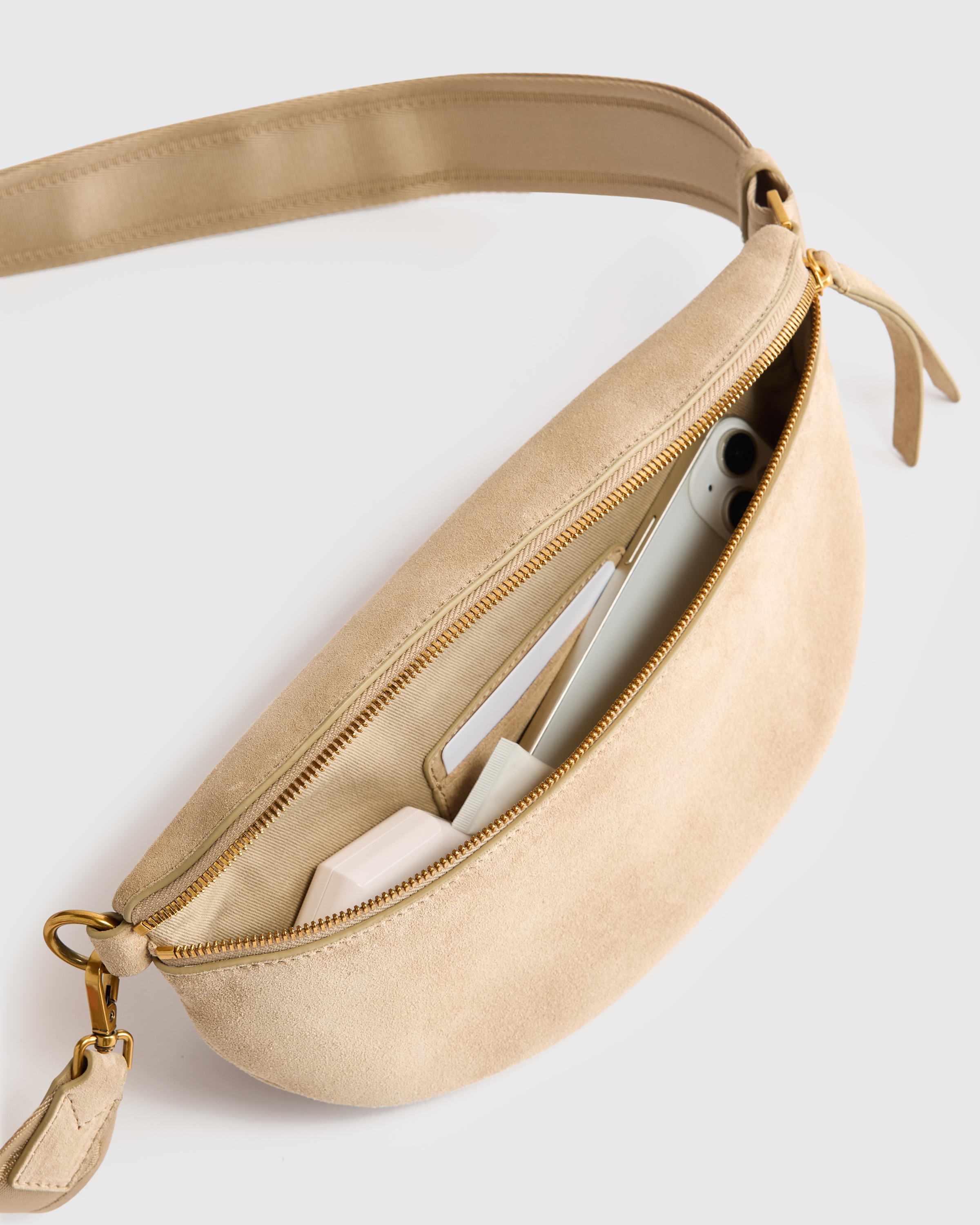 Italian Suede Sling Bag — Image 21